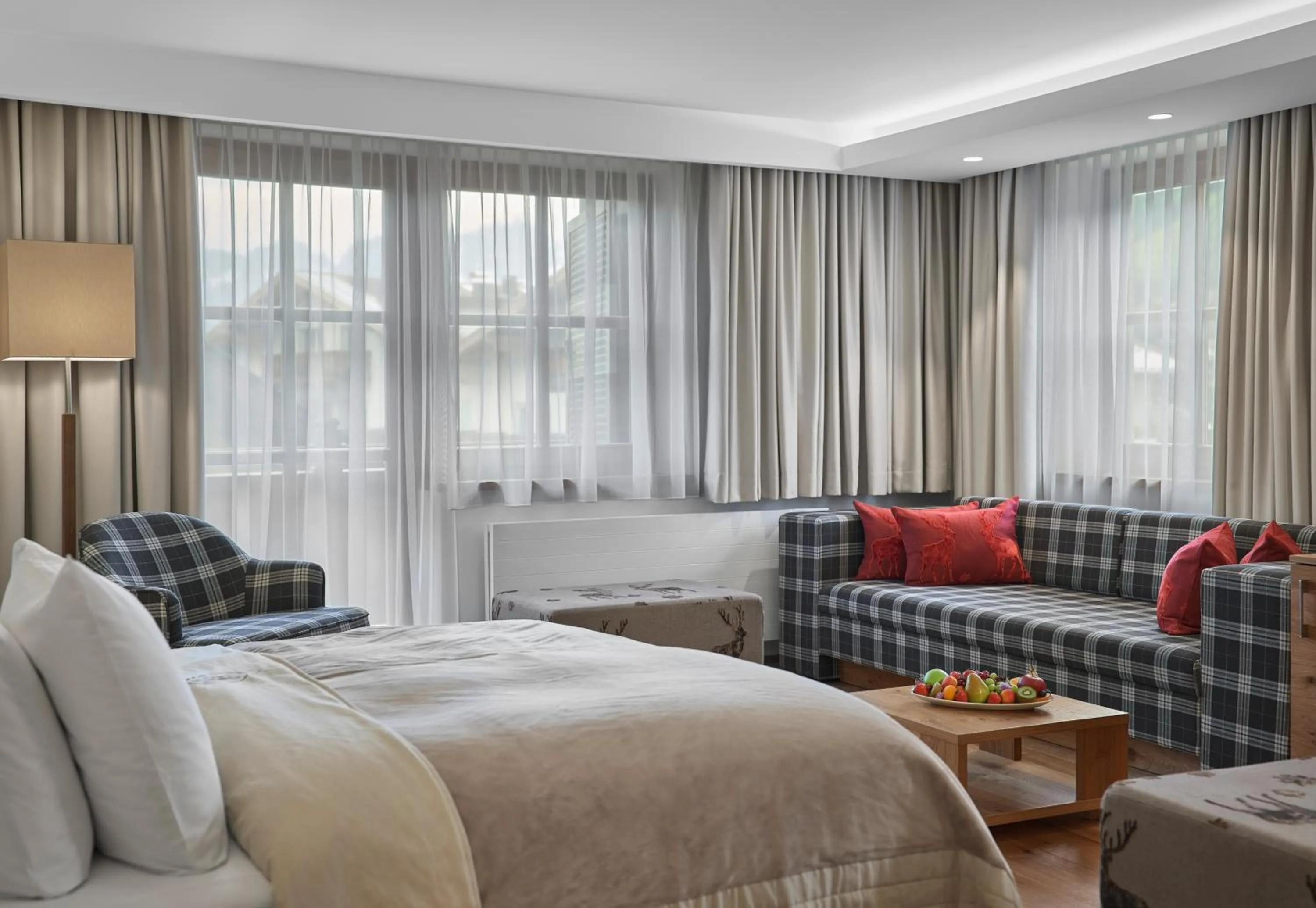 View (from property/room), Bed in Schwarzer Adler Kitzbühel - Adults Only