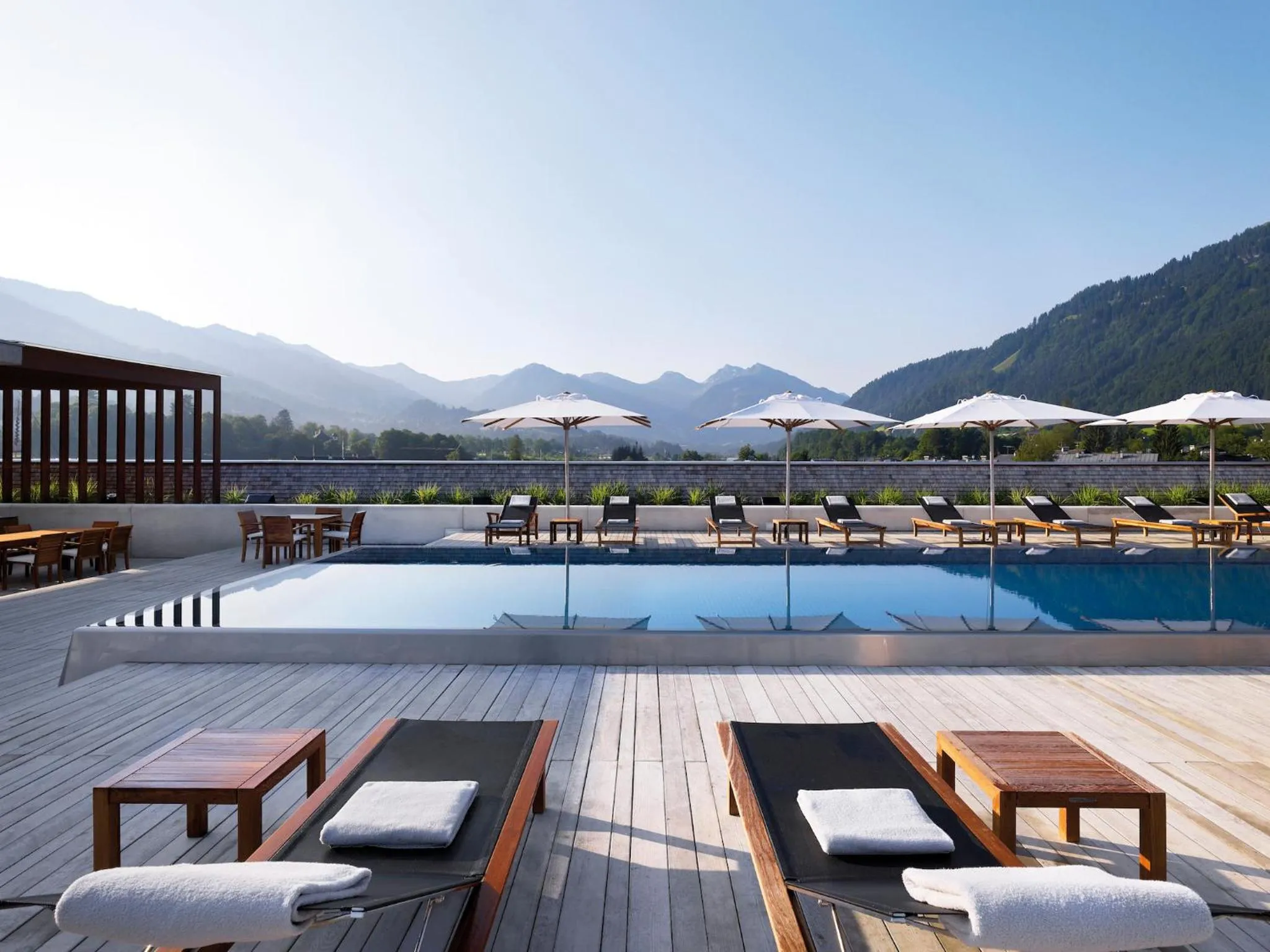 Swimming pool in Schwarzer Adler Kitzbühel - Adults Only