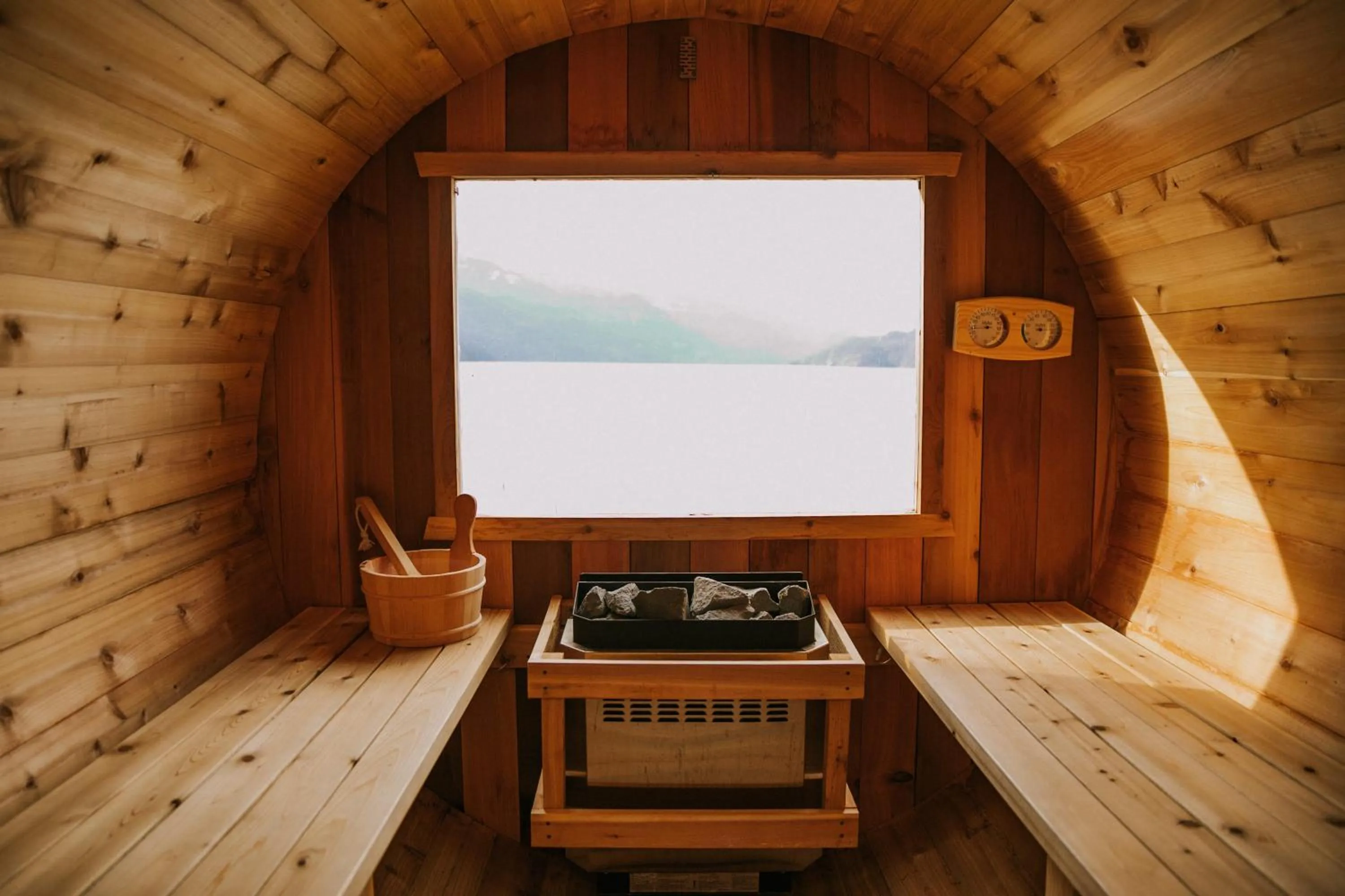 Sauna in The Lodge on Harrison Lake