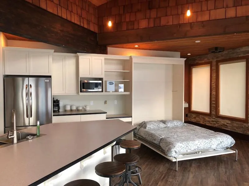 Bed in The Lodge on Harrison Lake