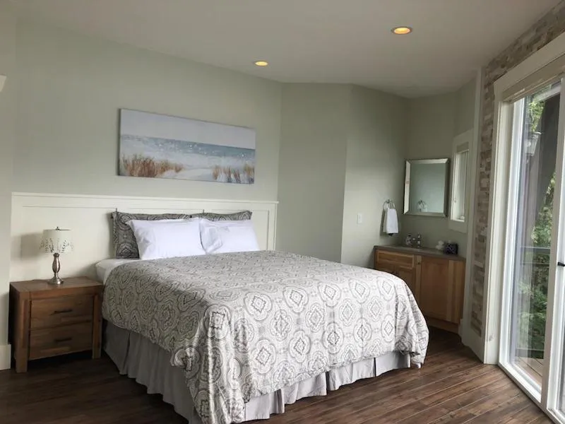 Bed in The Lodge on Harrison Lake