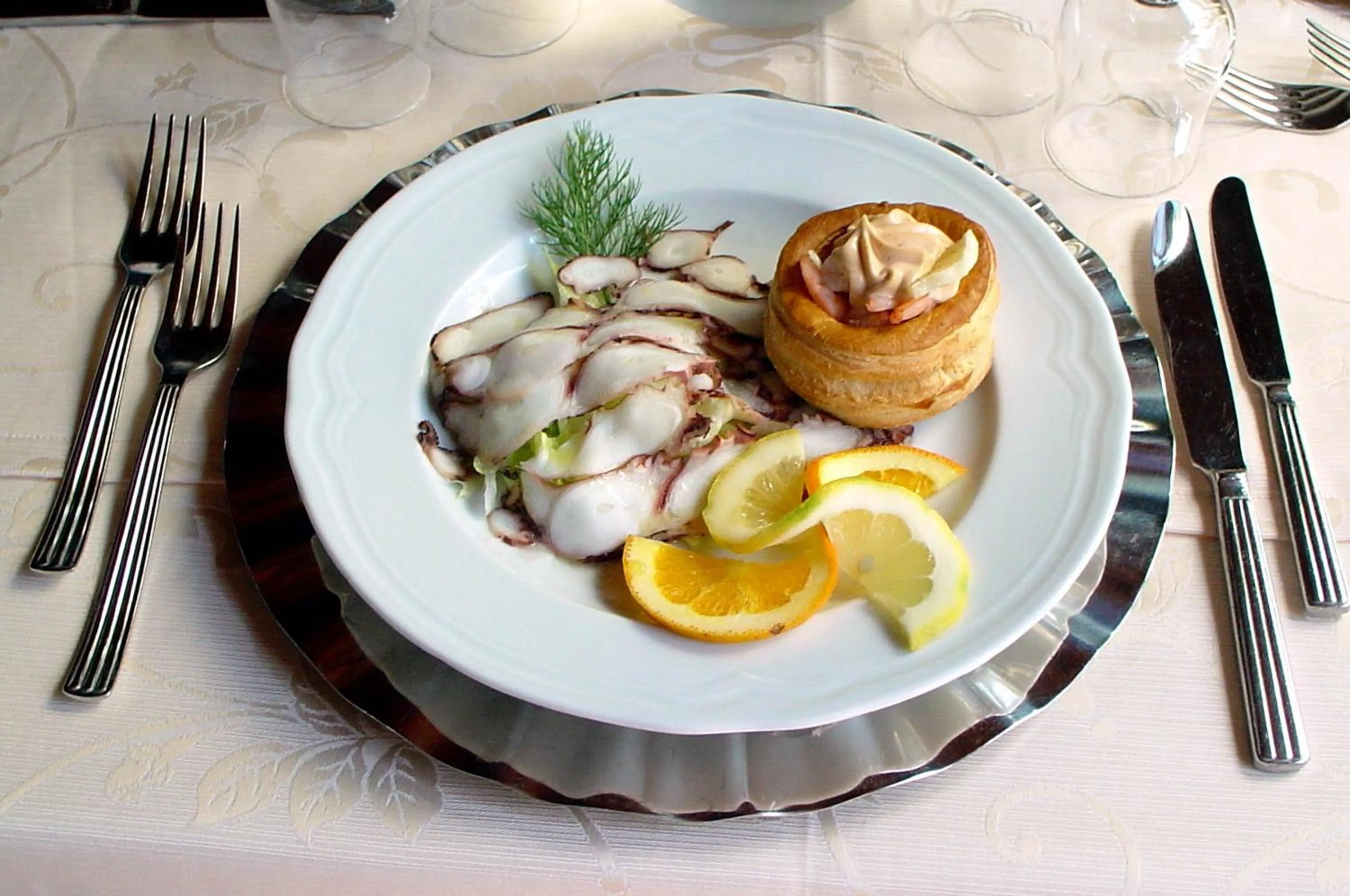 Food close-up in Park Hotel Valle Clavia