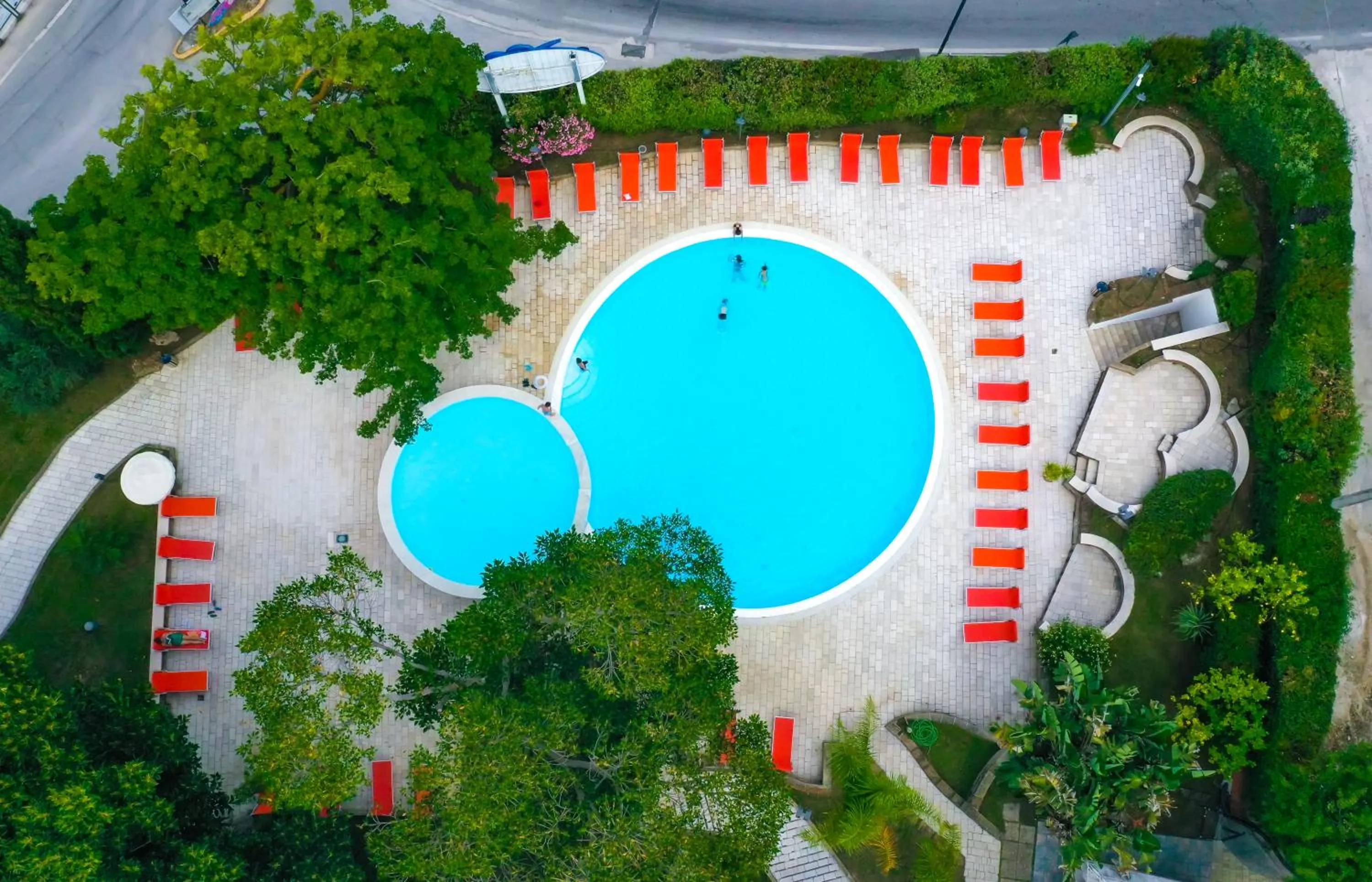 Pool view in Park Hotel Valle Clavia