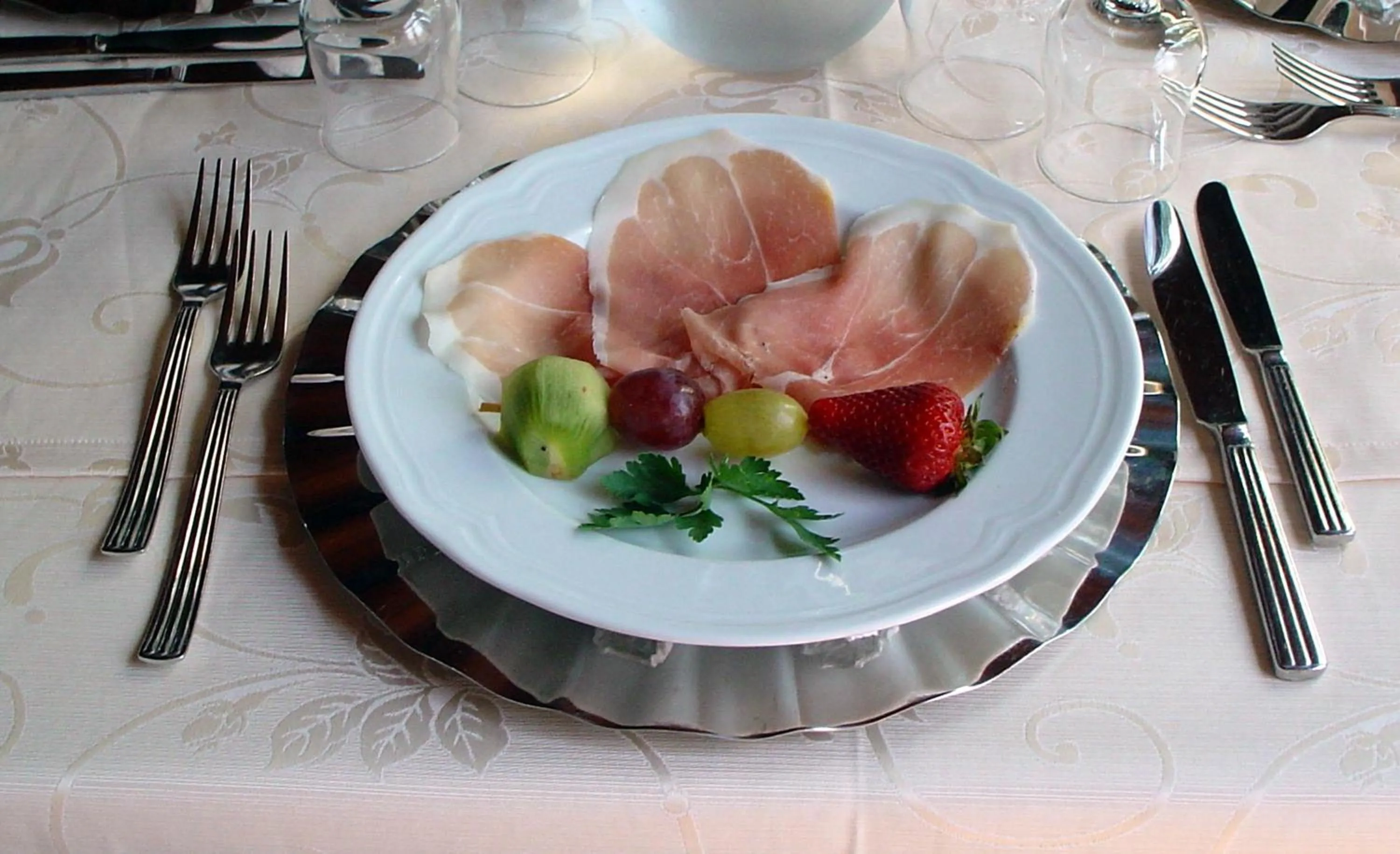 Food close-up in Park Hotel Valle Clavia