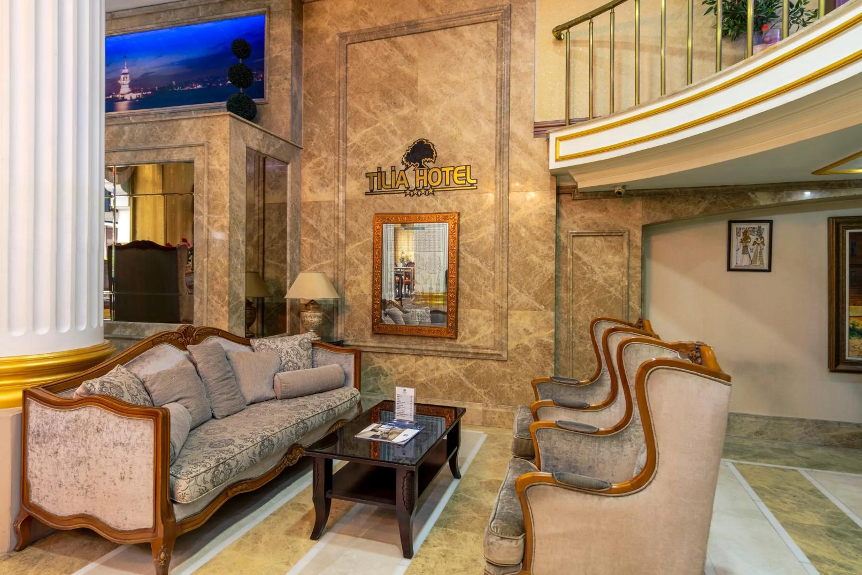 Seating area in Tilia Hotel