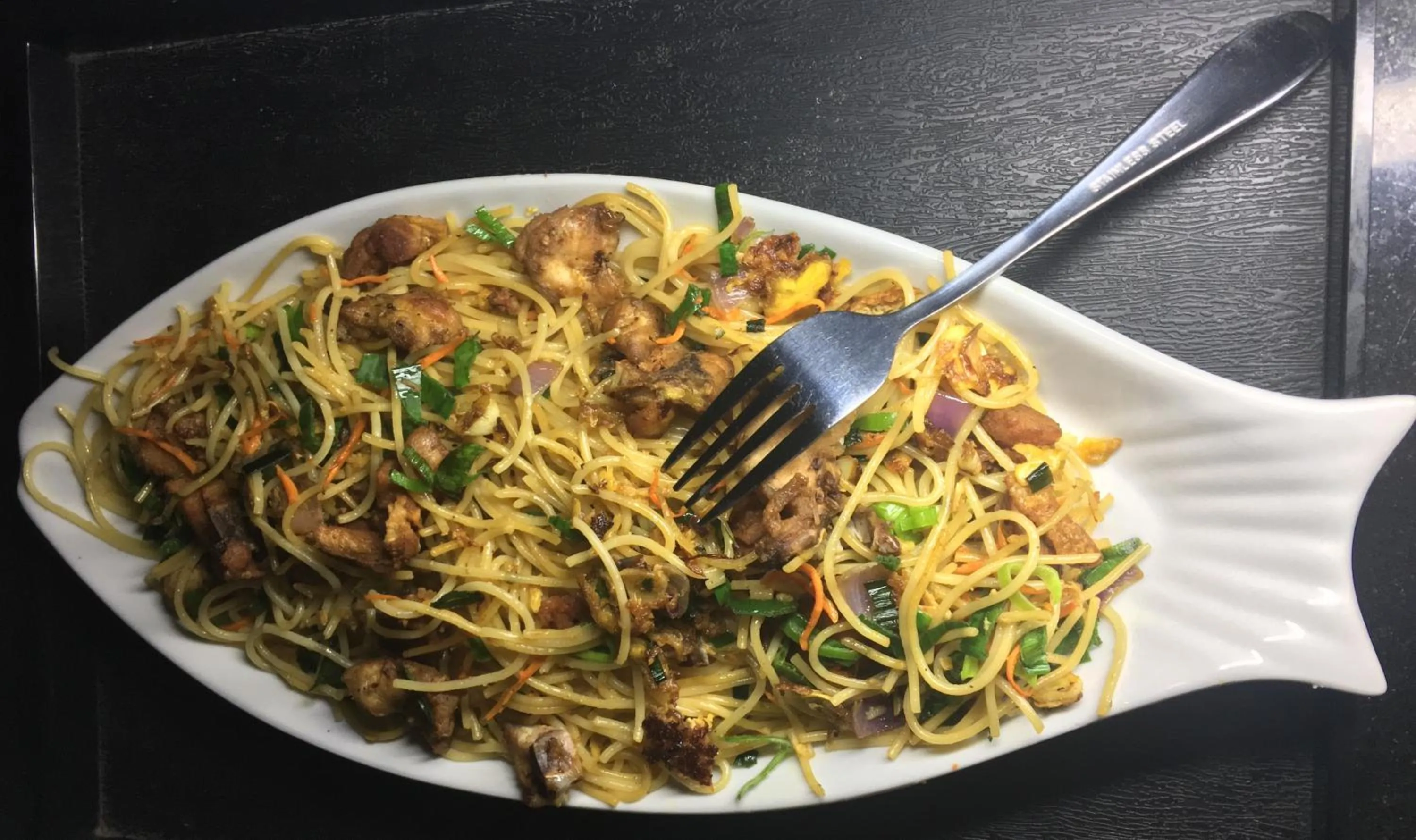 Food close-up in Misty Paradise of Lake Gregory