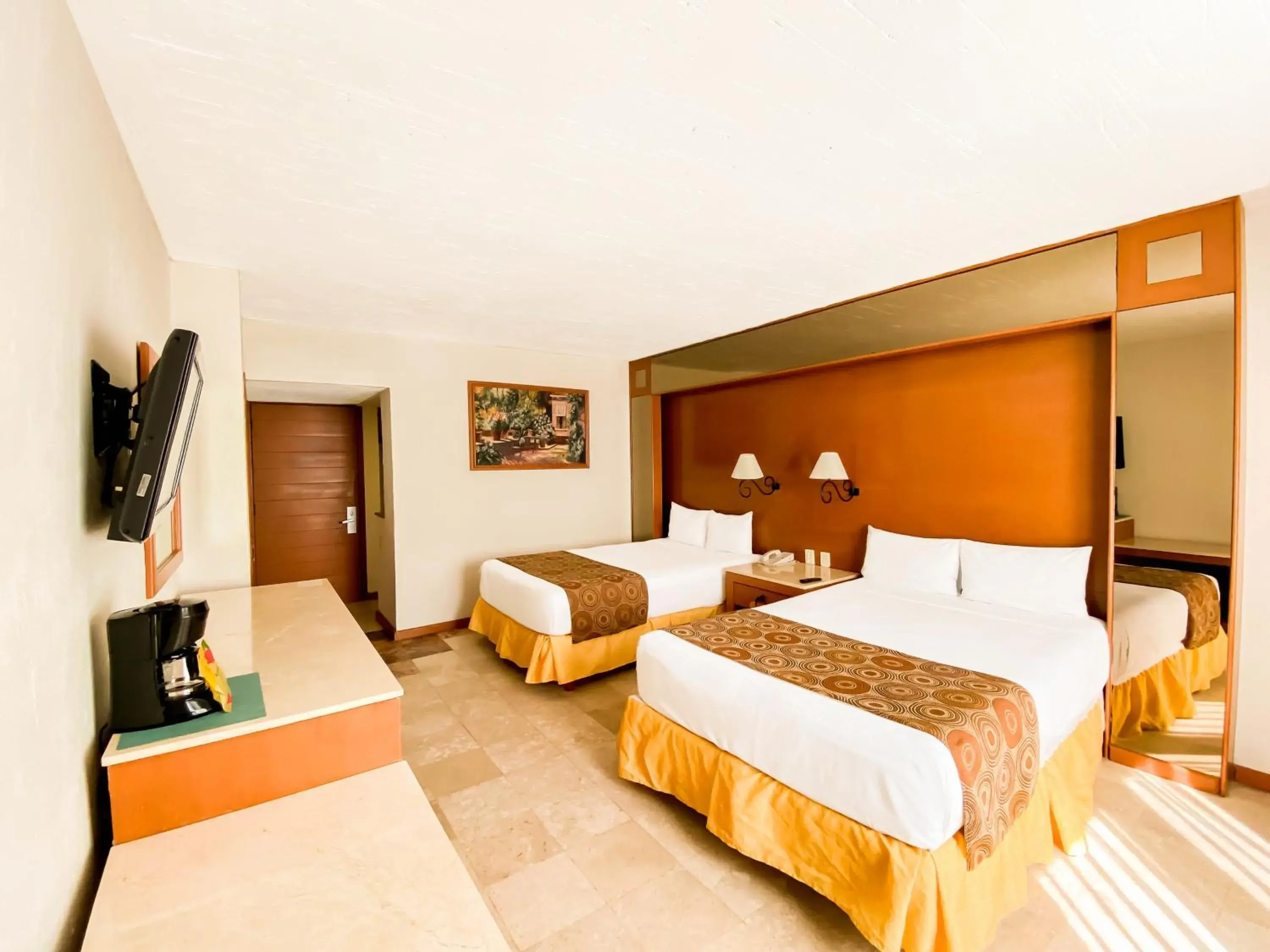 View (from property/room), Bed in Plaza Pelicanos Club Beach Resort All Inclusive View (from property/room), Bed in Plaza Pelicanos Club Beach Resort All Inclusive