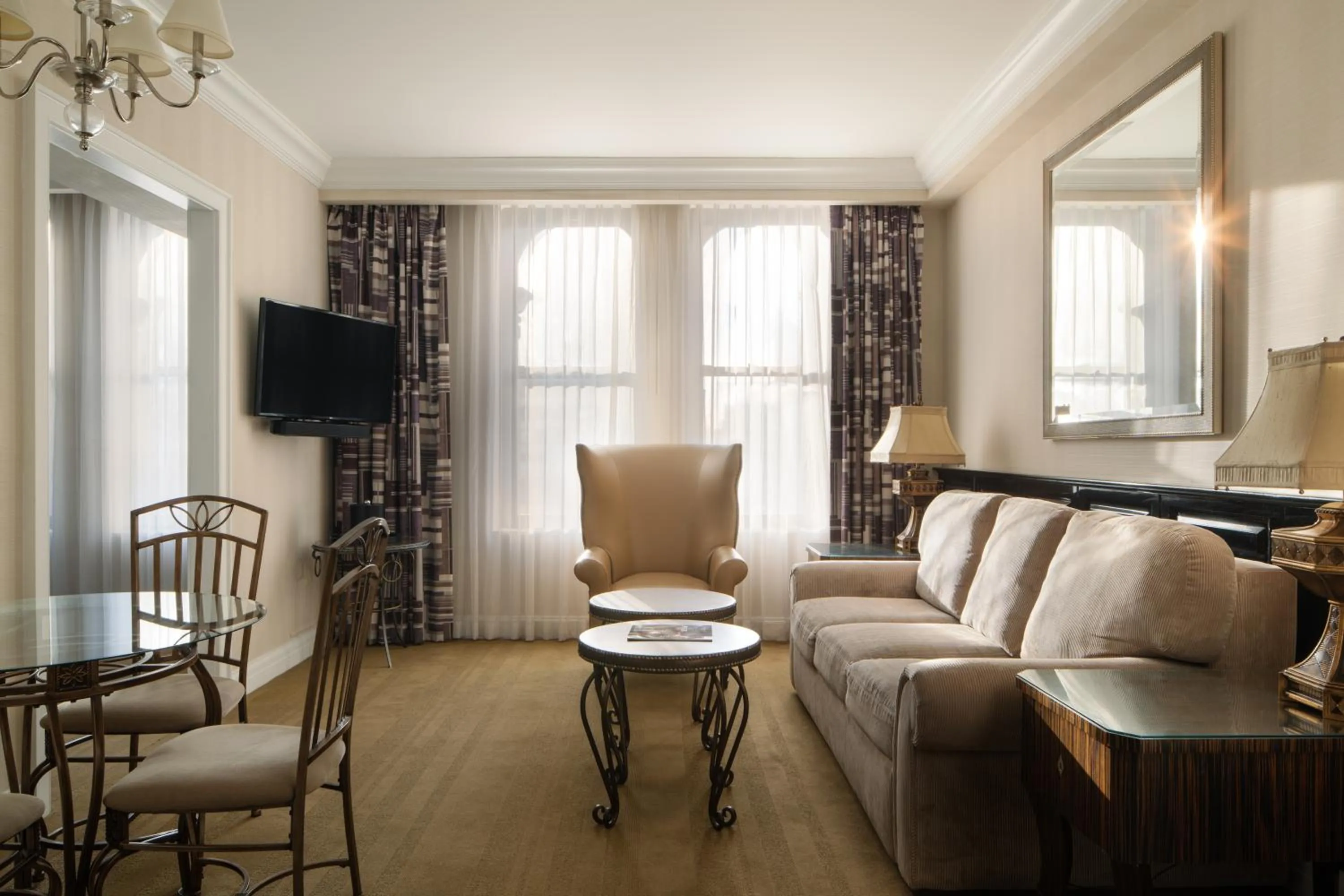 Living room in The Manhattan Club