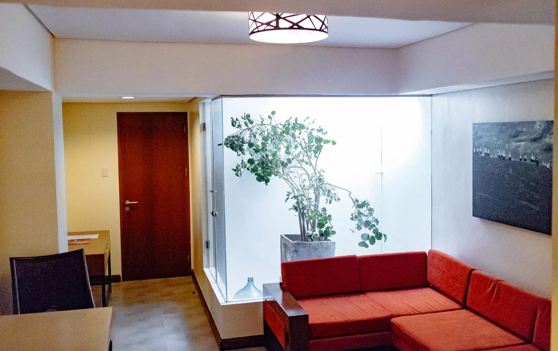 Living room in Crown Regency Beach Resort