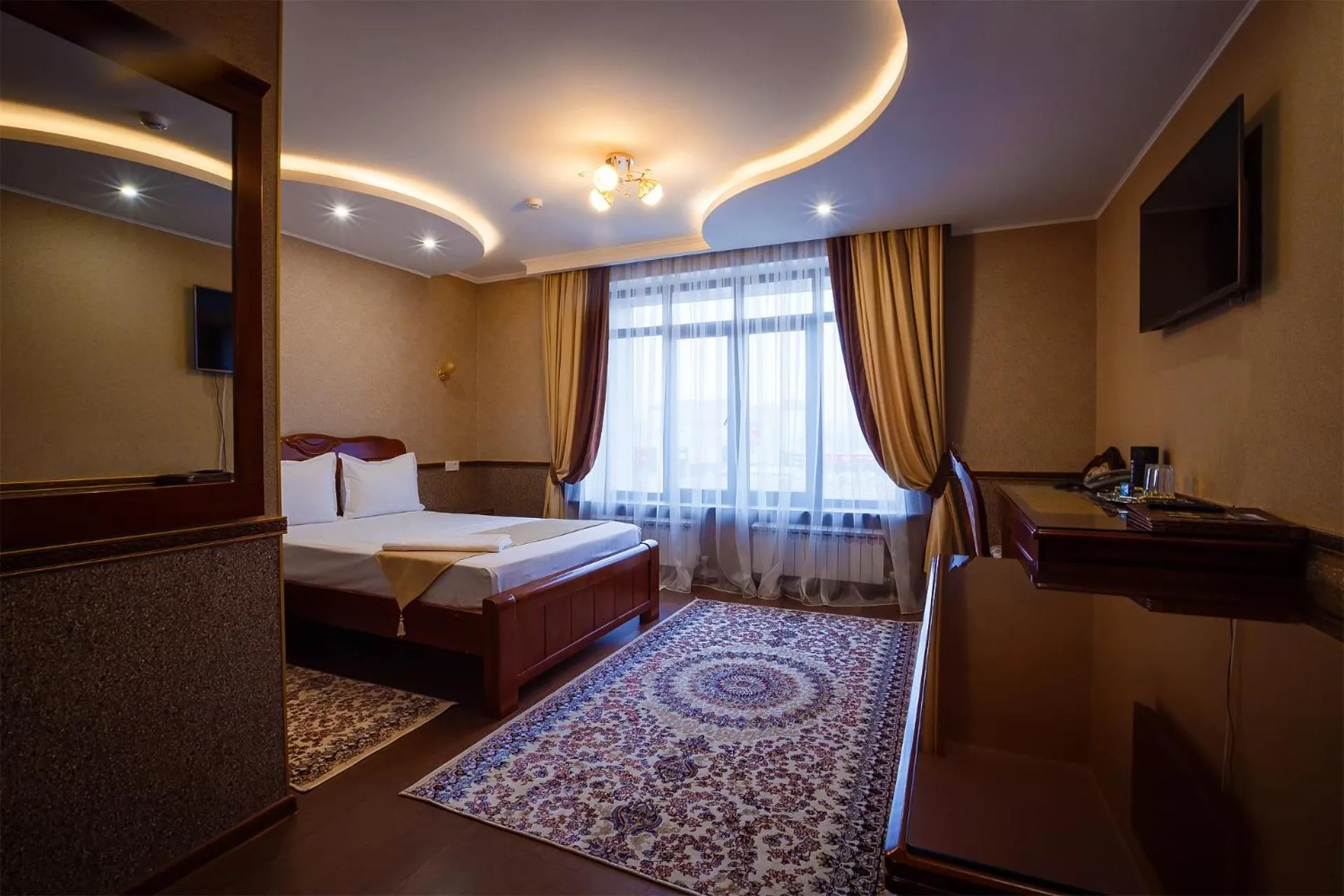 Bed in Salut Hotel Almaty