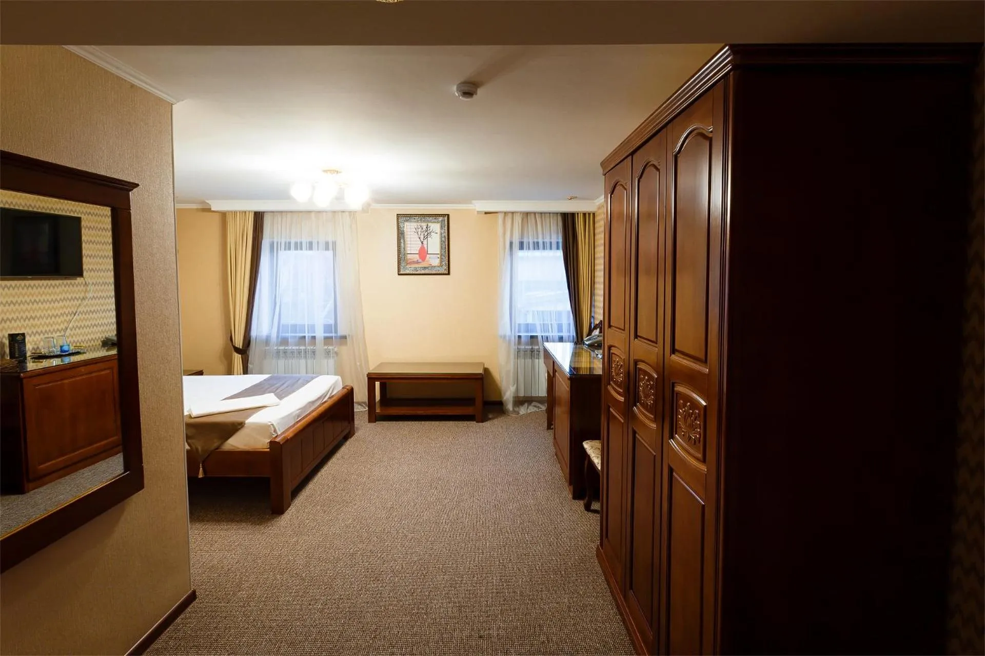 Bed in Salut Hotel Almaty