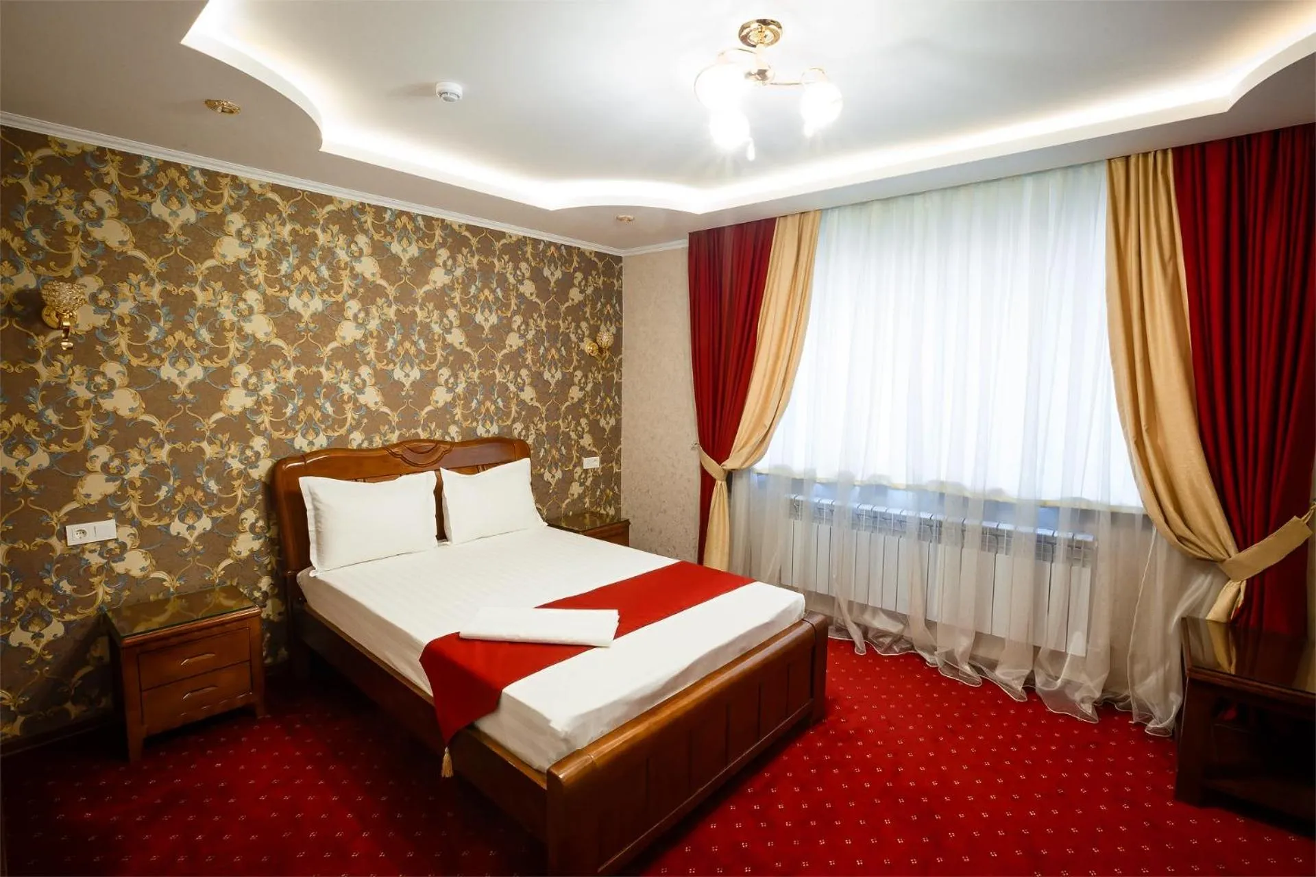 Bed in Salut Hotel Almaty