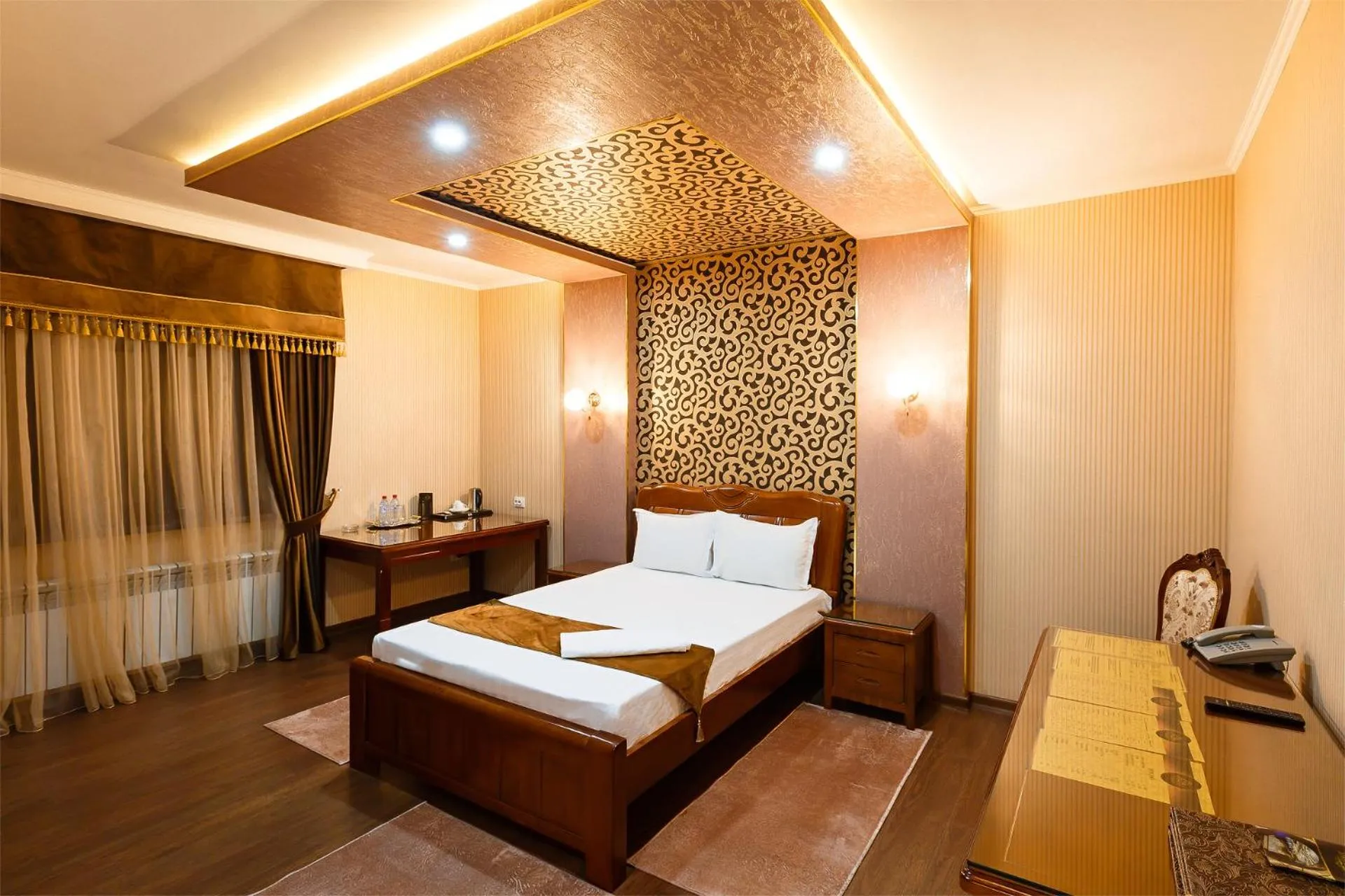 Bed in Salut Hotel Almaty