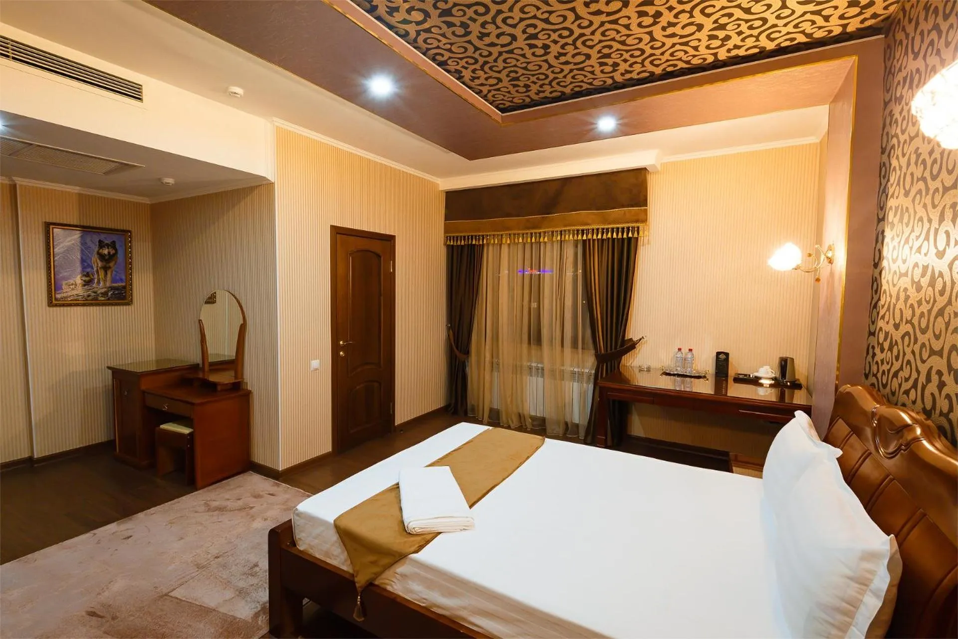 Bed in Salut Hotel Almaty