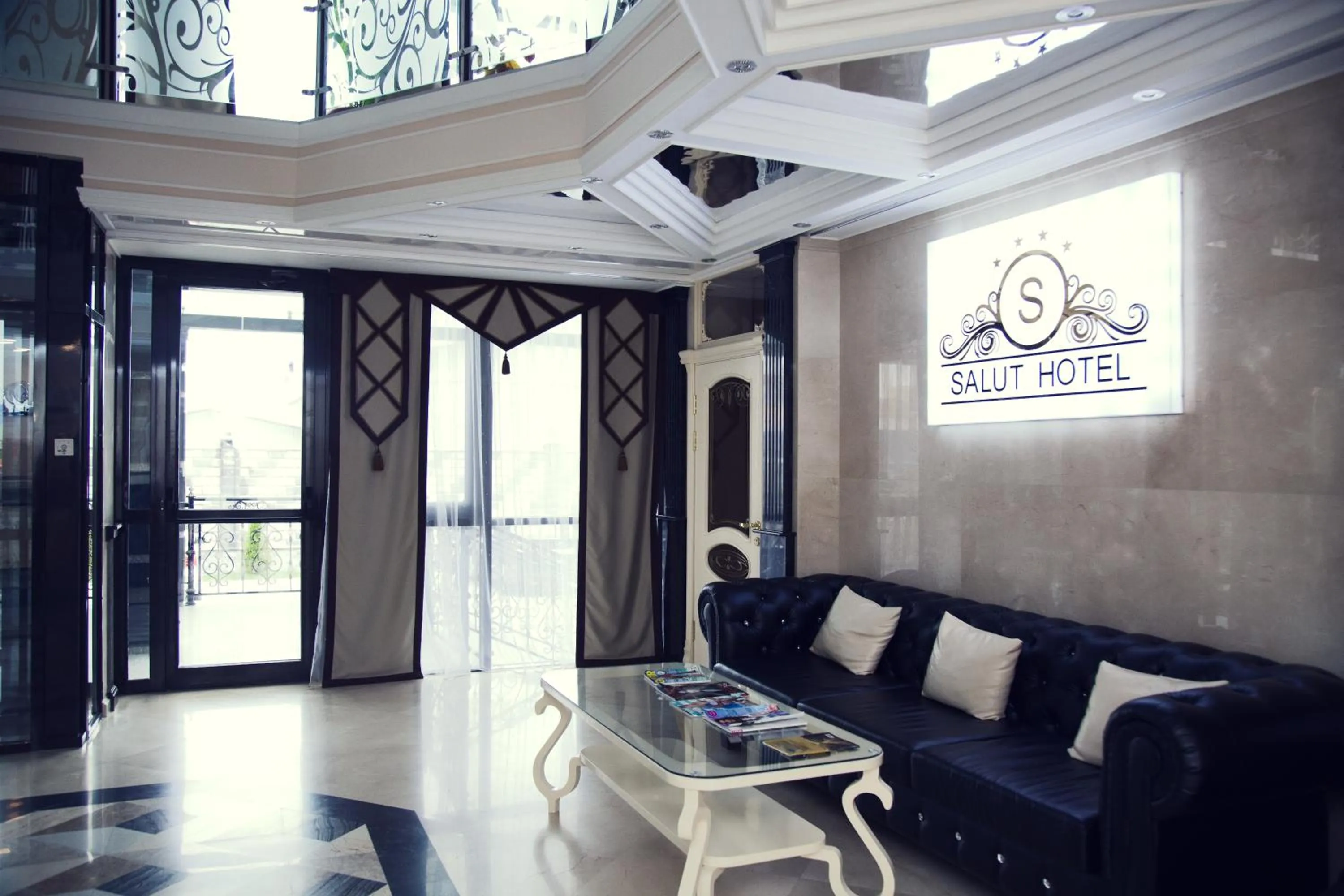 Lobby or reception in Salut Hotel Almaty