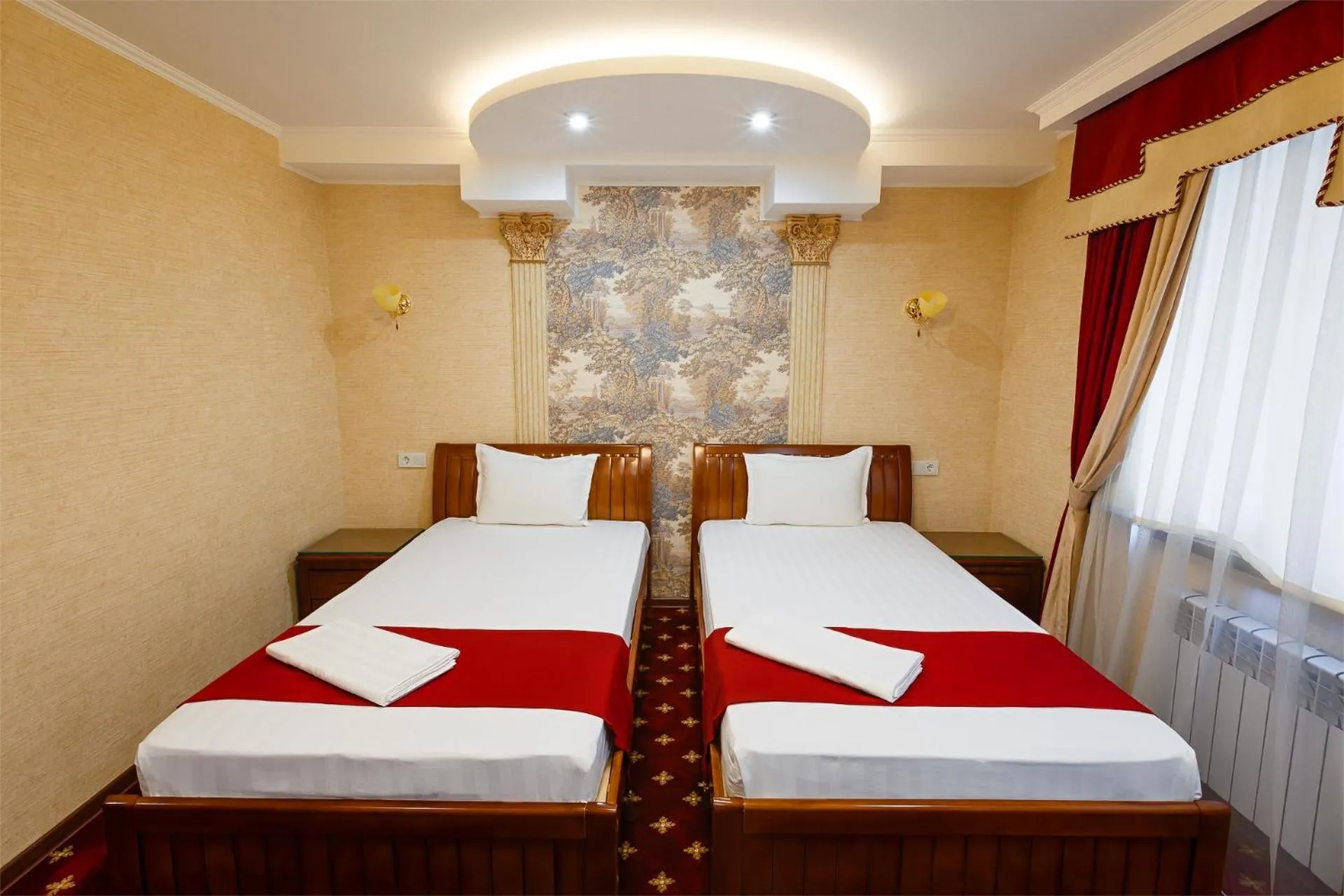 Bed in Salut Hotel Almaty