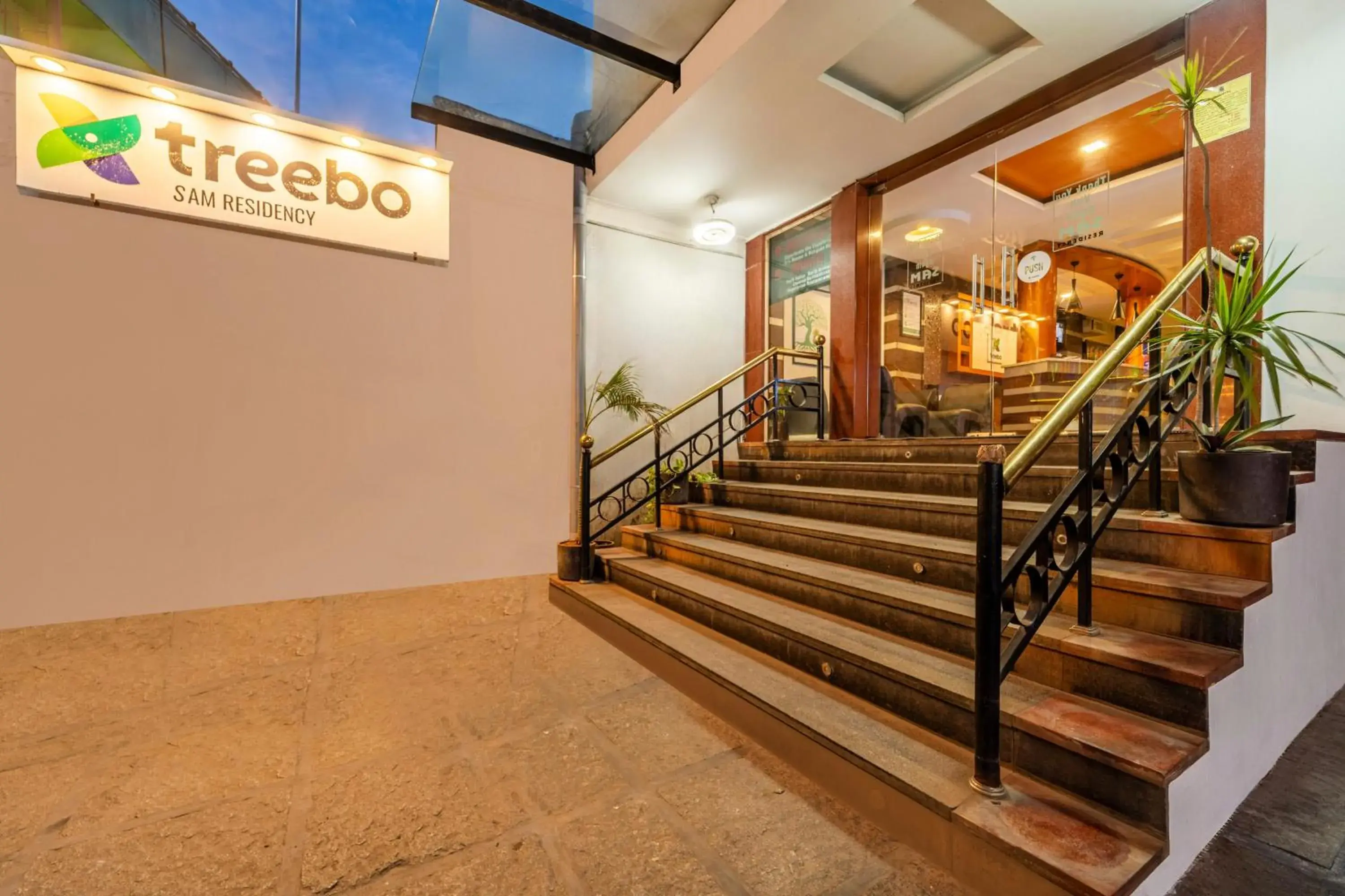 Facade/entrance in Treebo Sam Residency Facade/entrance in Treebo Sam Residency