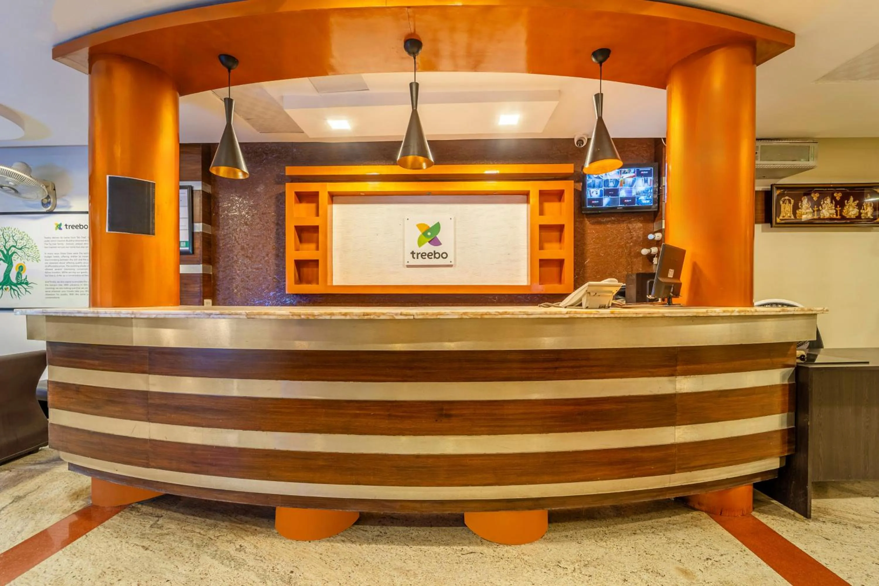 Lobby or reception in Treebo Sam Residency