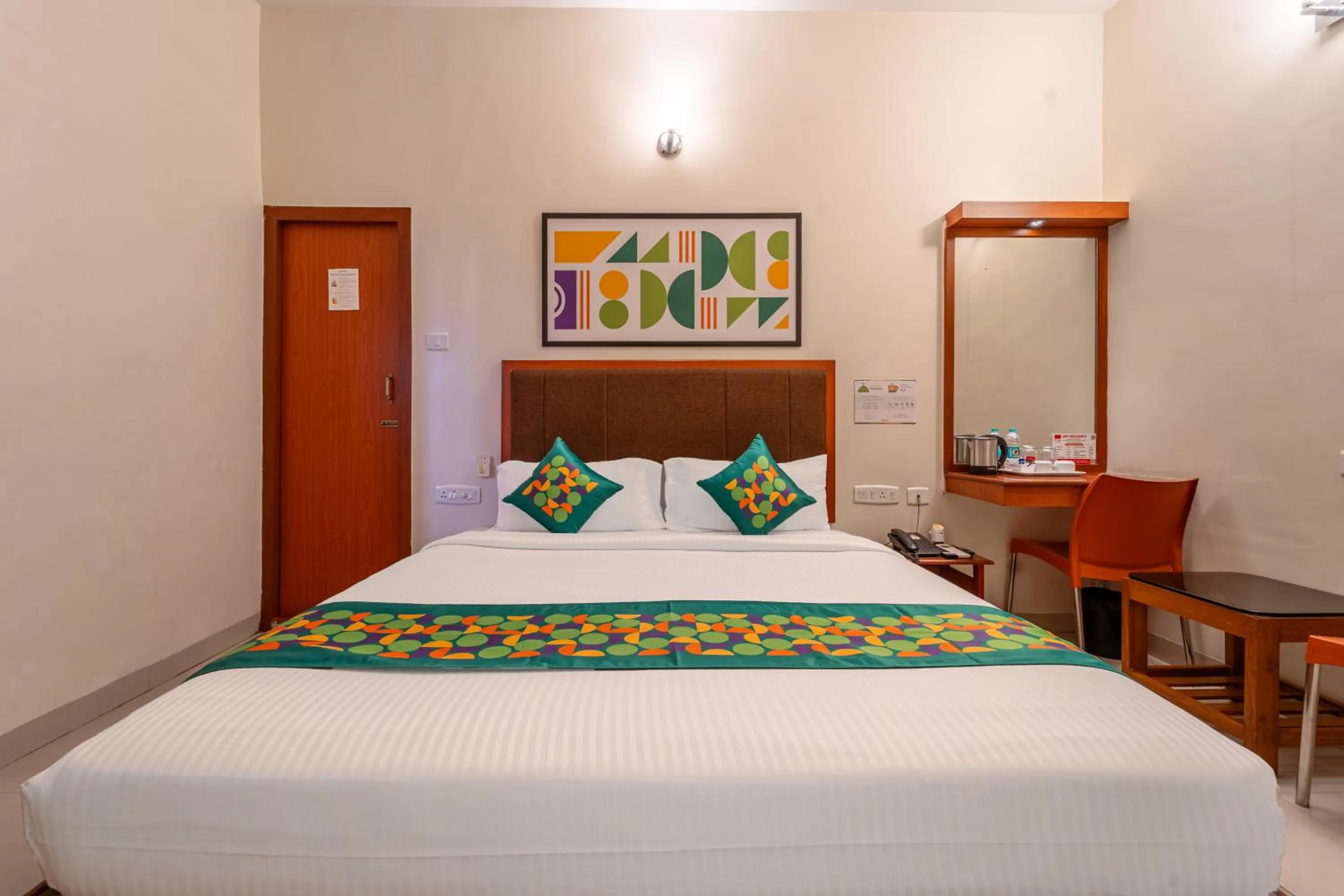 Bedroom, Bed in Treebo Sam Residency