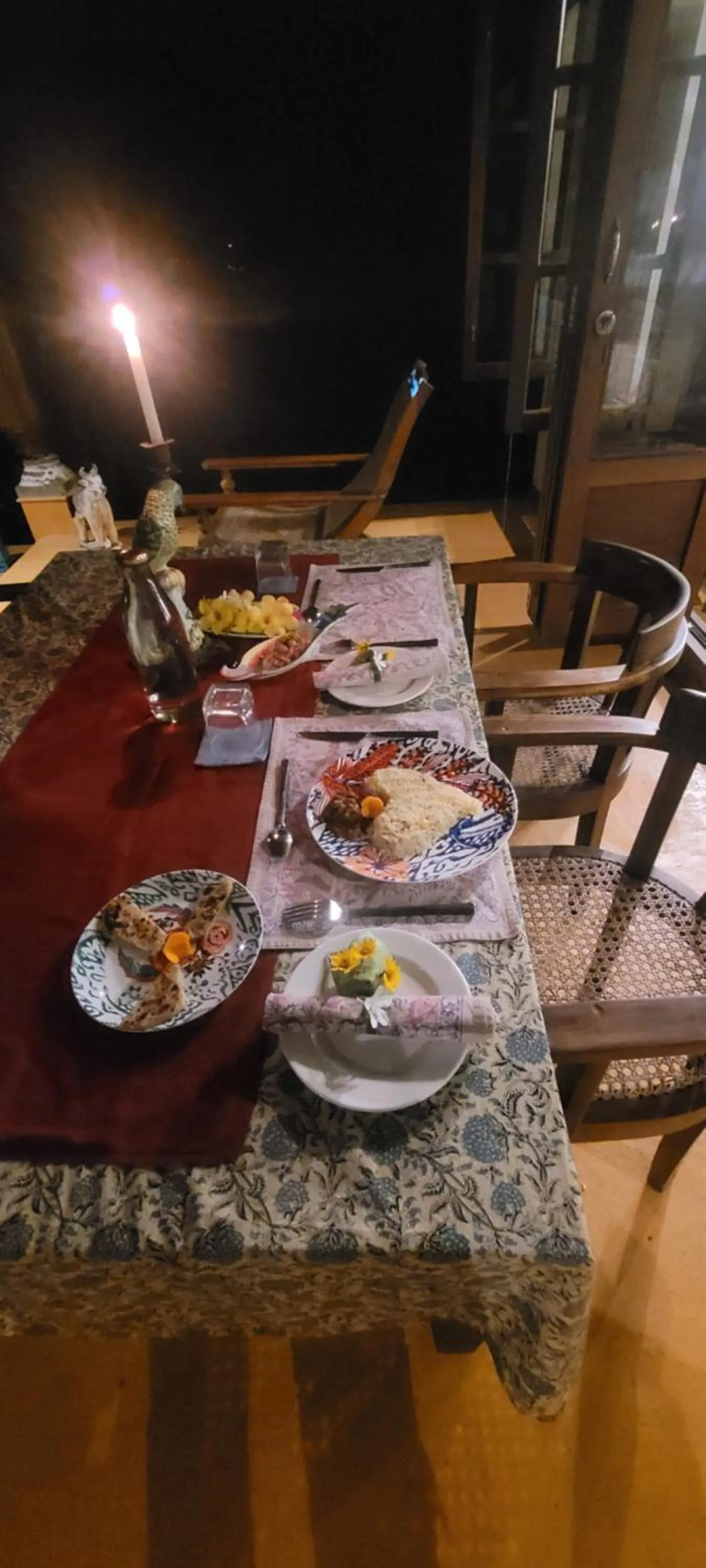 Dining area in Ameya Kerala