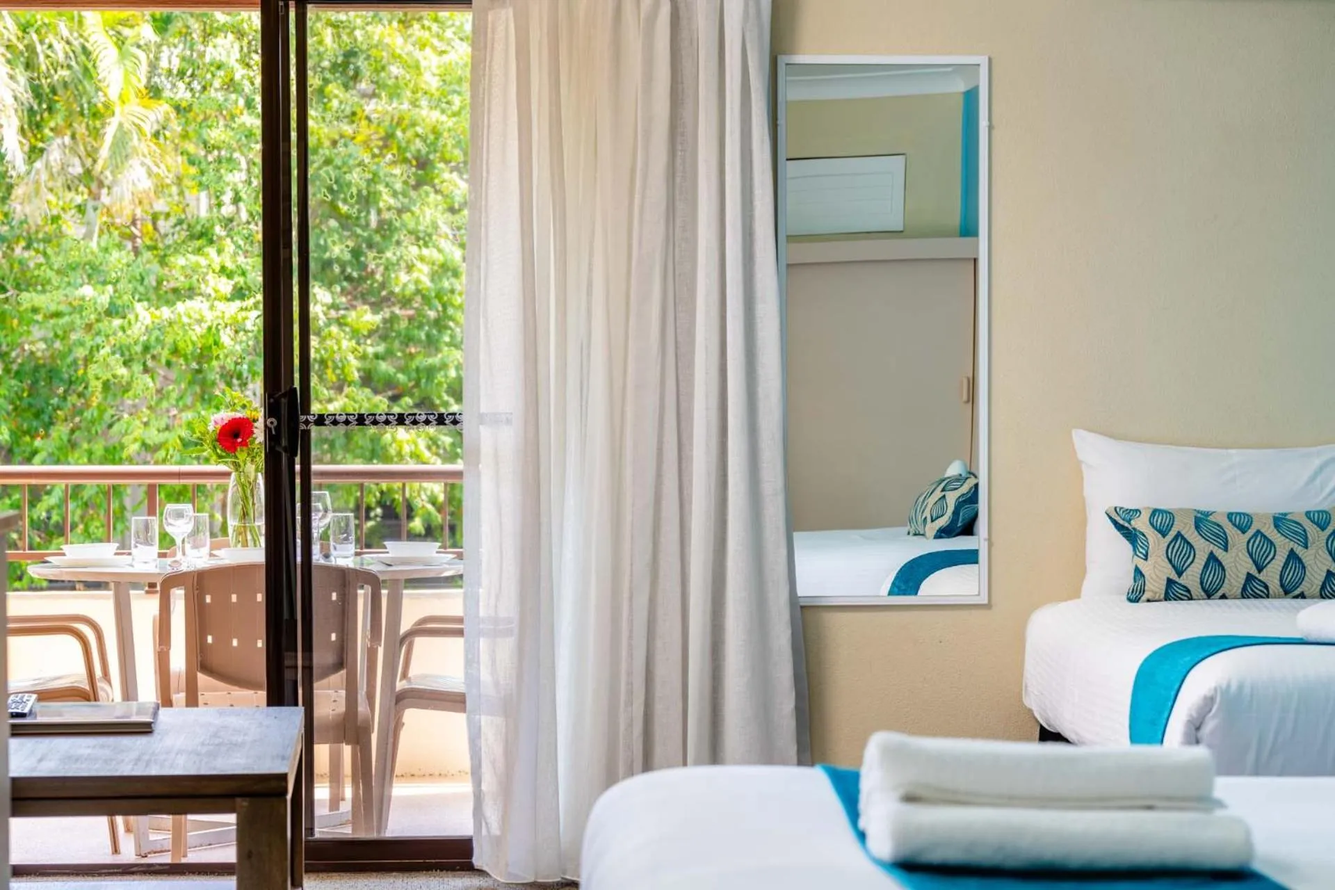 Bed in Byron Bayside Central Studio Apartments