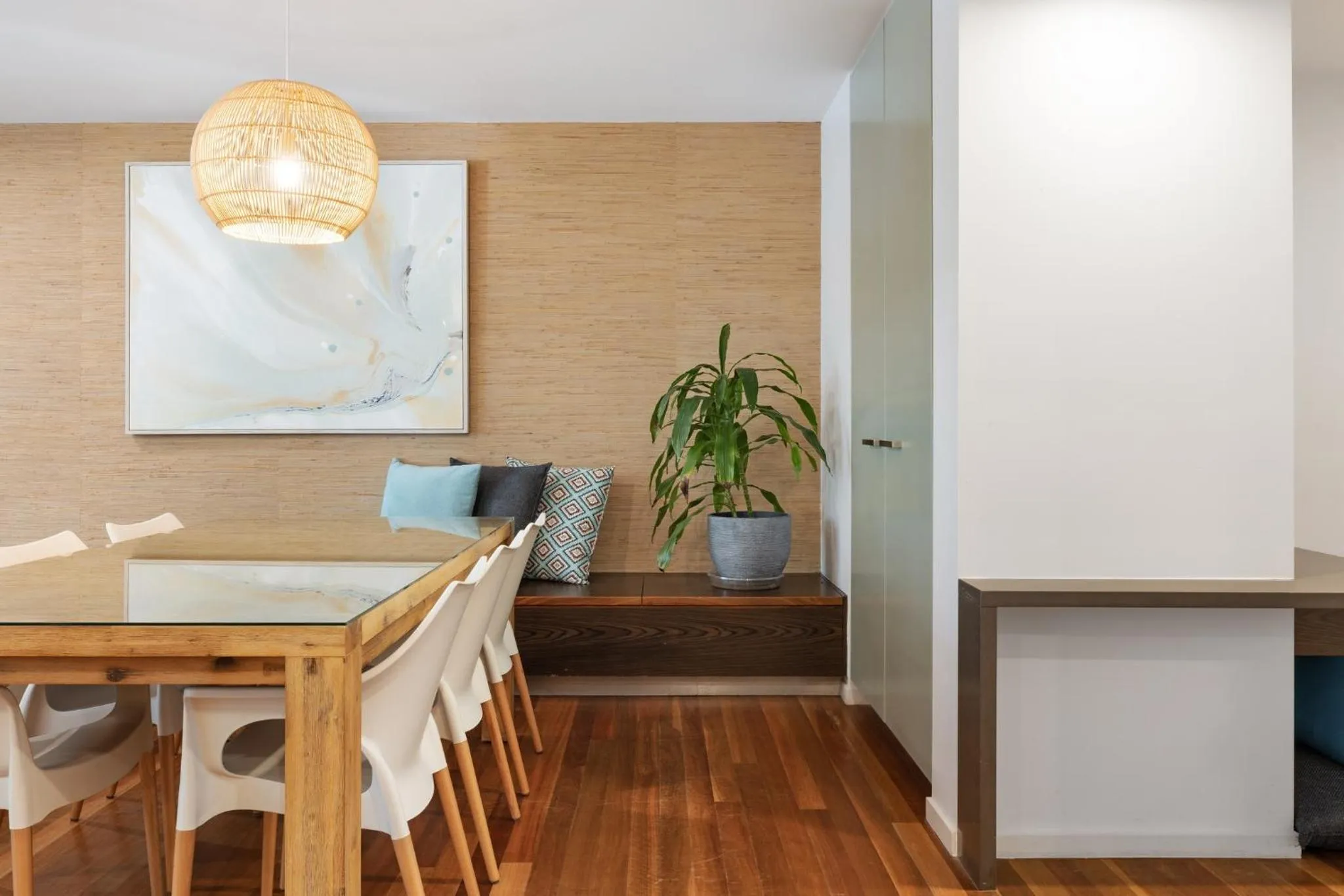Dining area in East On Byron Bay Apartments