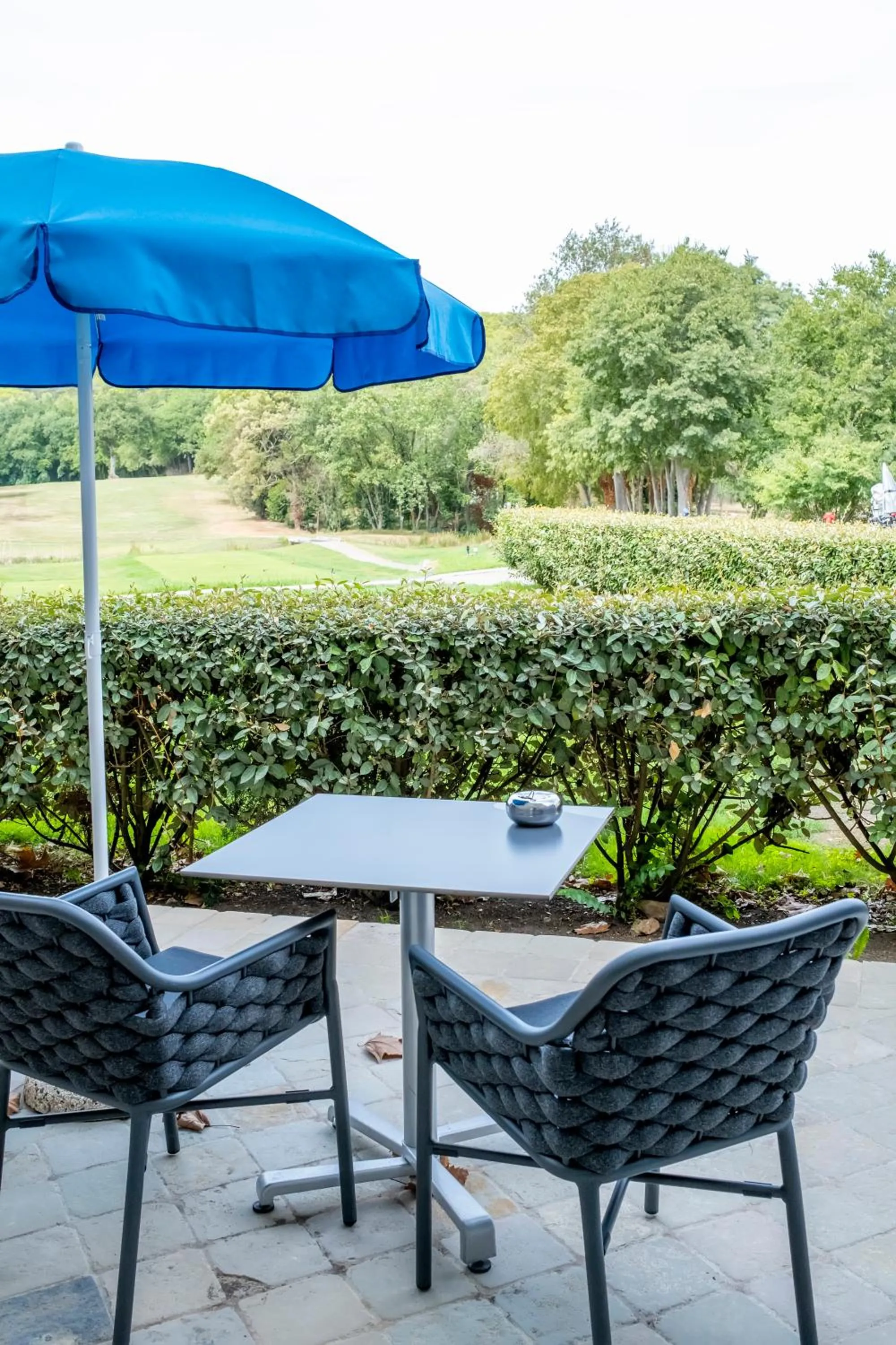 Balcony/Terrace in Hôtel Golf & Spa Château de la Bégude The Originals Collection