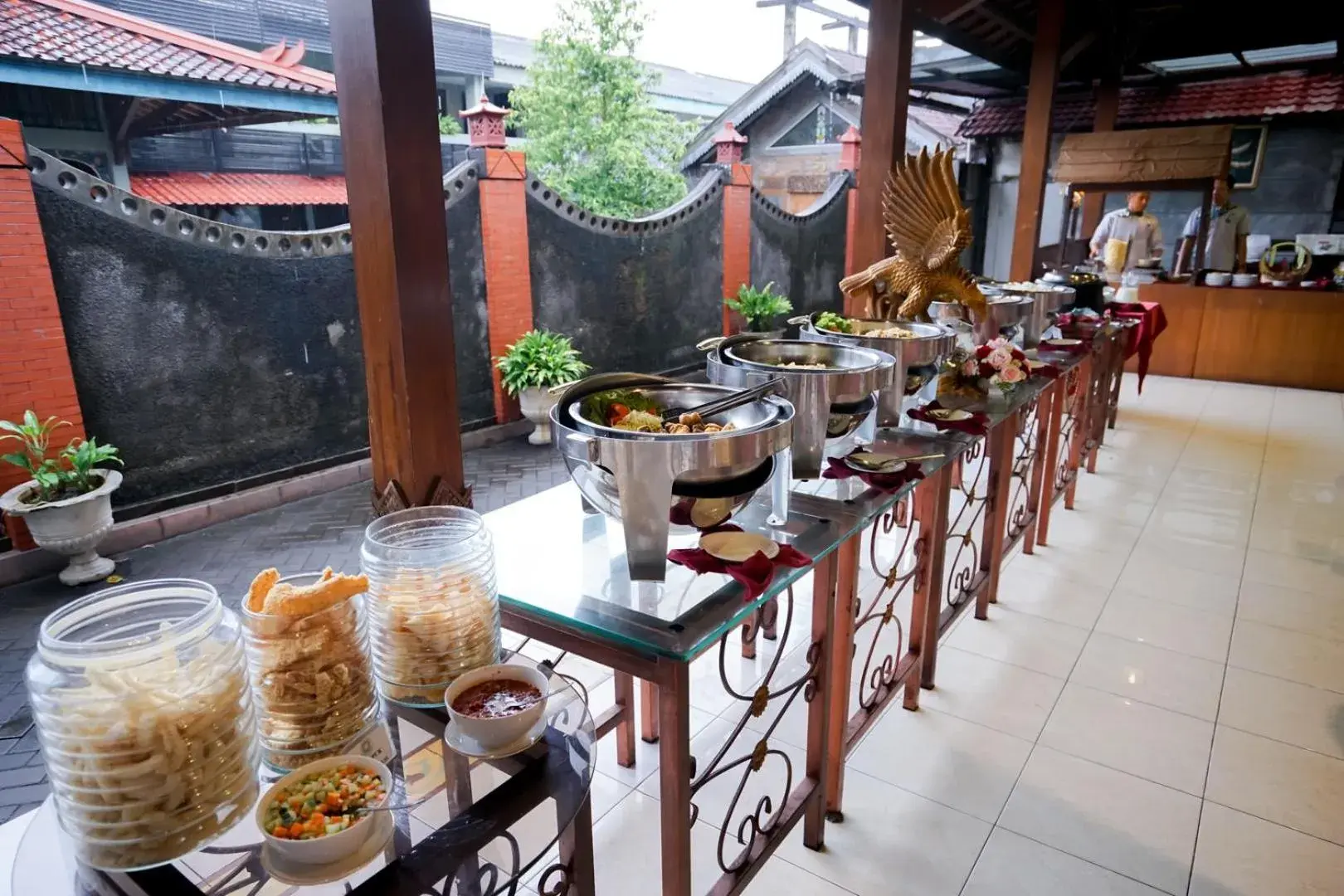 Buffet breakfast in Cakra Kusuma Hotel Buffet breakfast in Cakra Kusuma Hotel