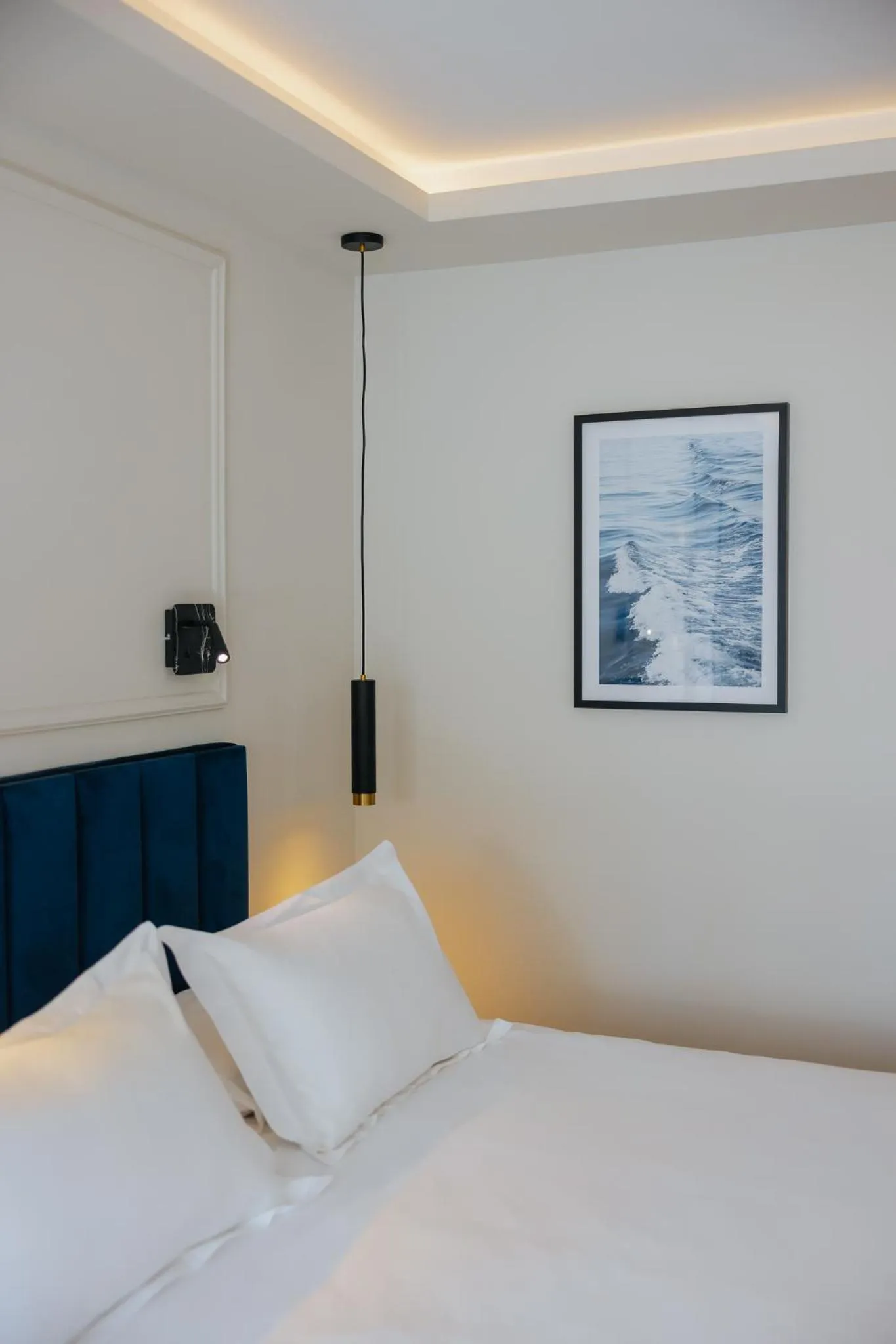 Bed in Odysseia Hotel Kapetanios