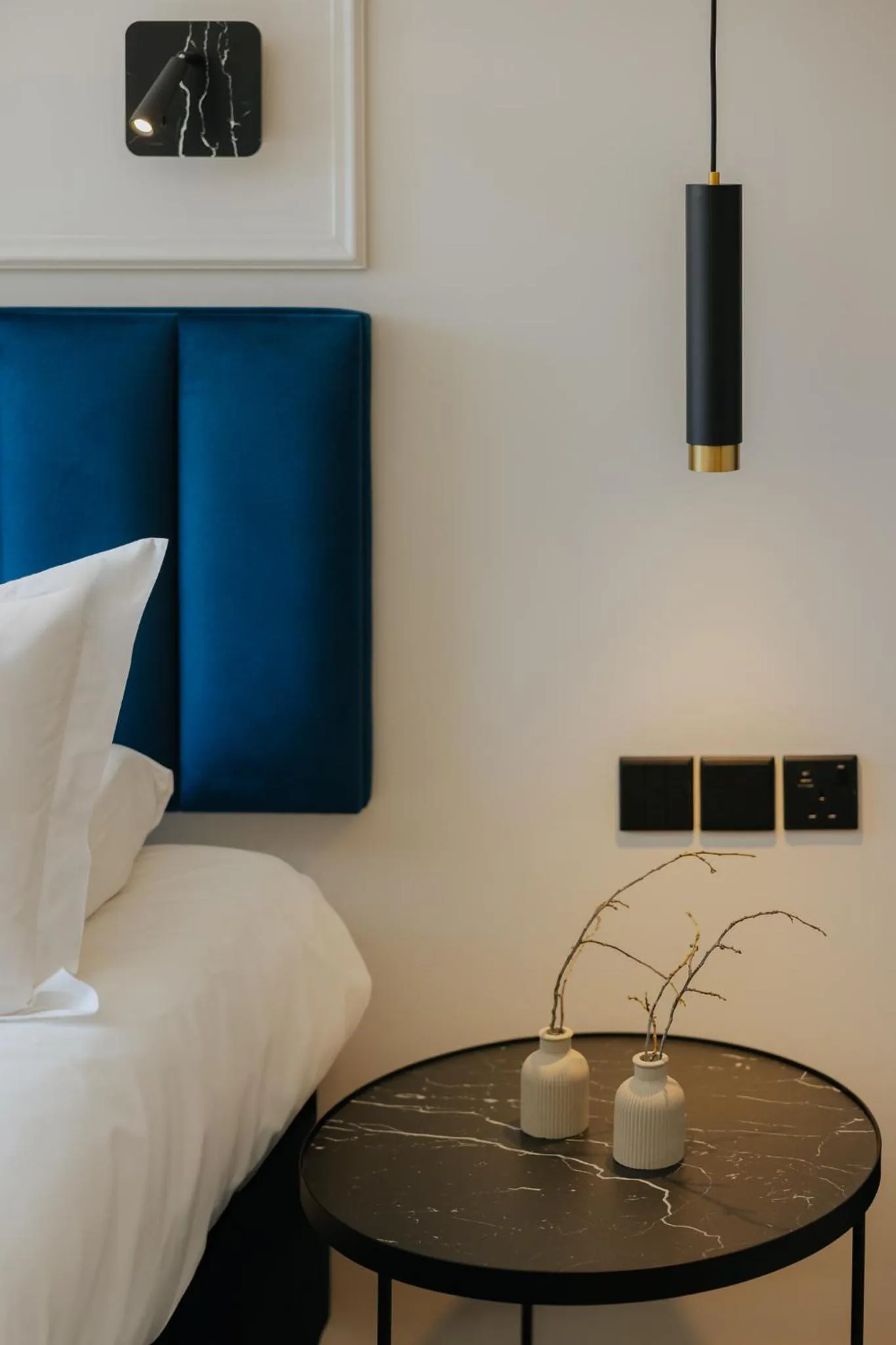 Bed in Odysseia Hotel Kapetanios