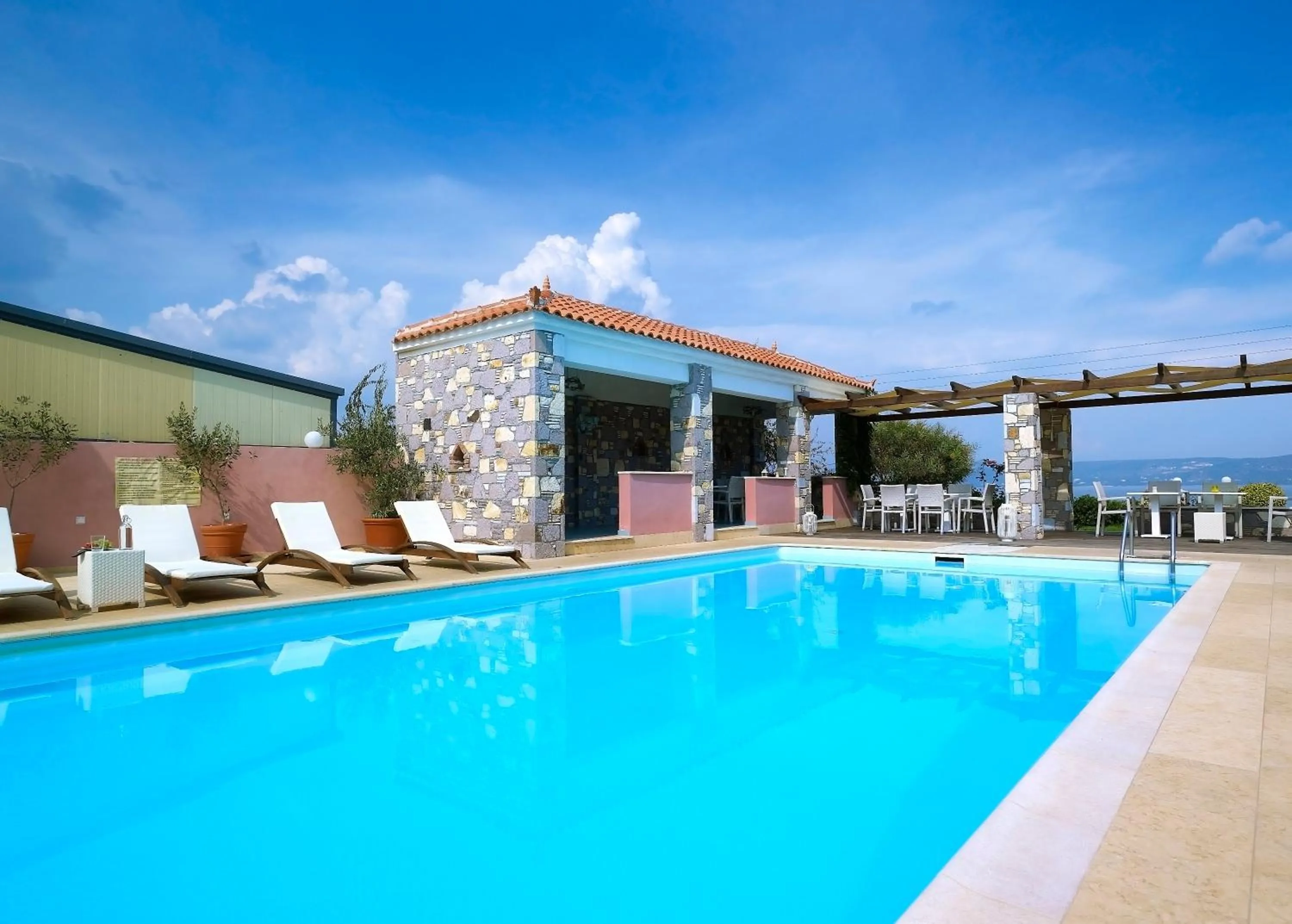 Swimming pool in Aeolis Apartments & Studios