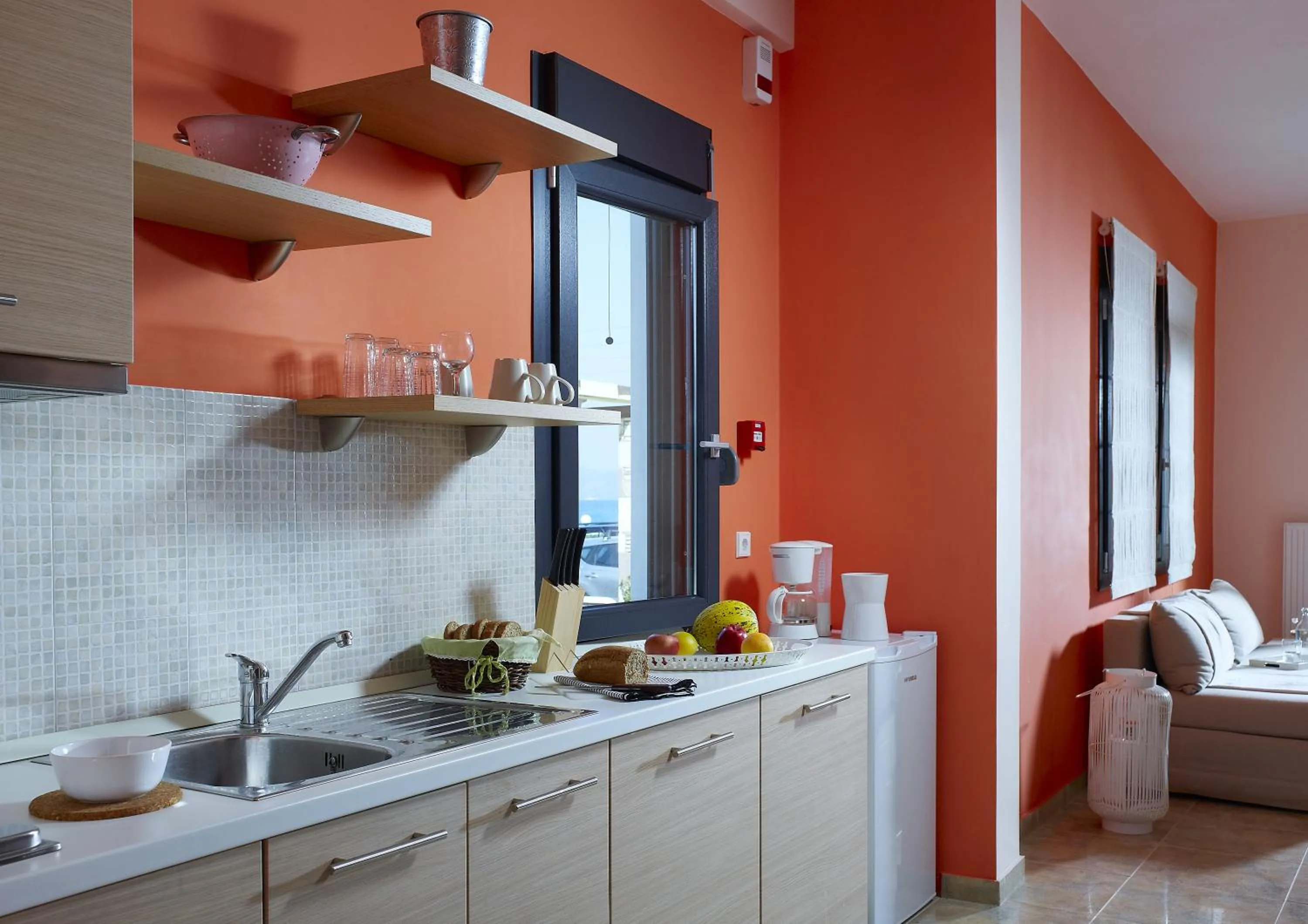 Kitchen or kitchenette in Aeolis Apartments & Studios