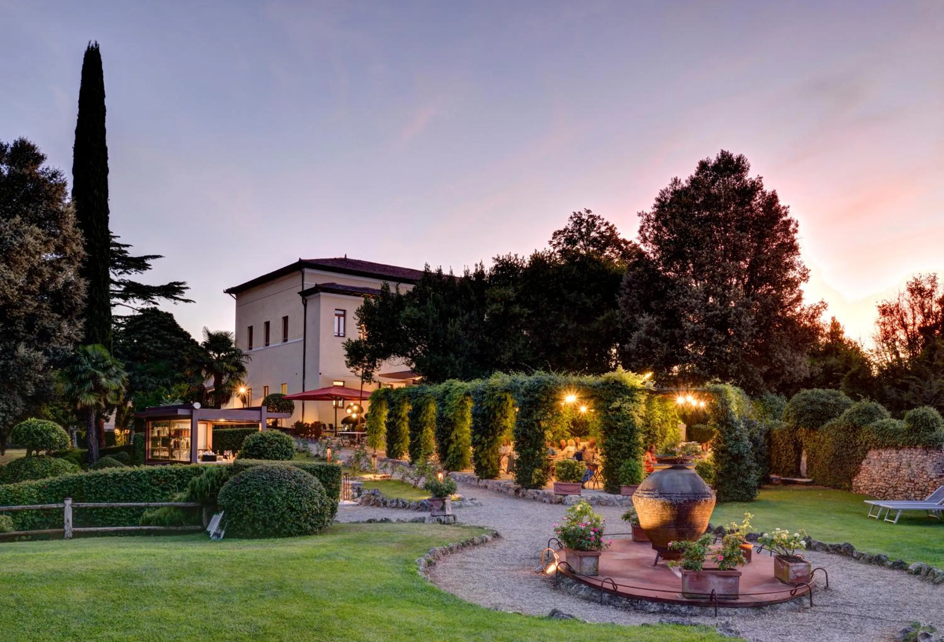 Sunset in Villa Sabolini