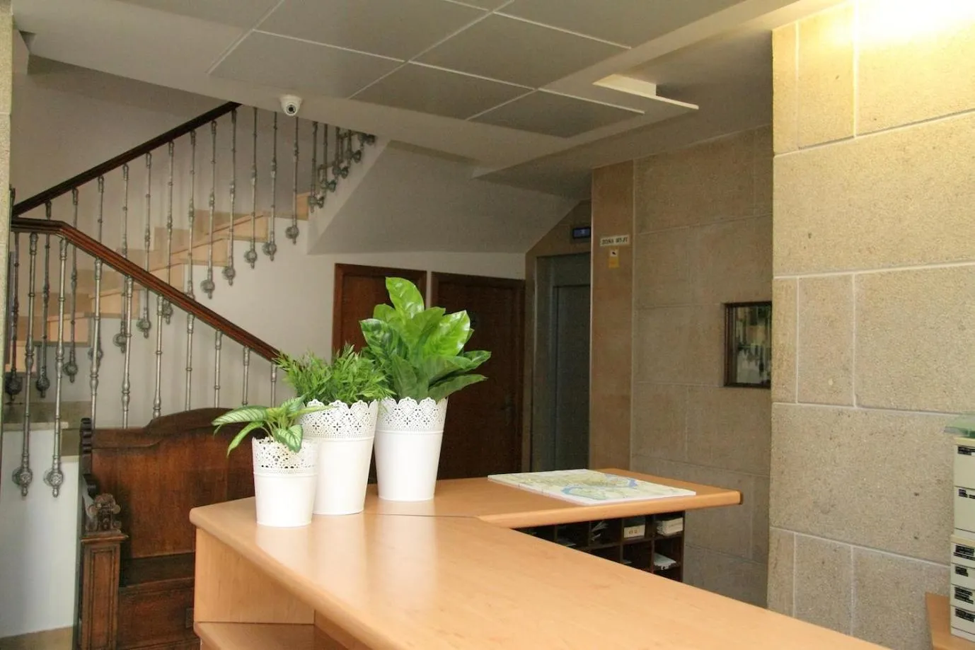 Lobby or reception in Hotel Restaurante Rúas