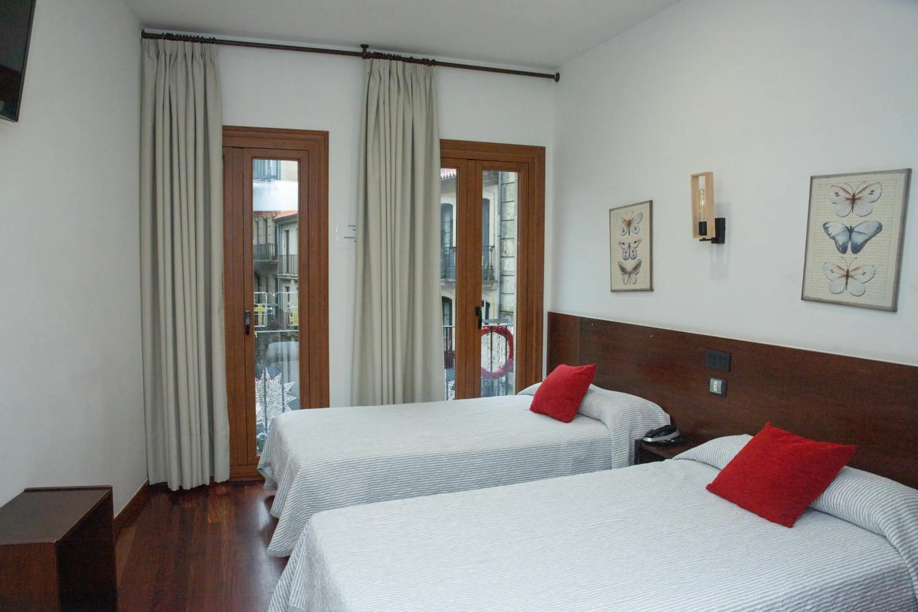 Bed in Hotel Restaurante Rúas