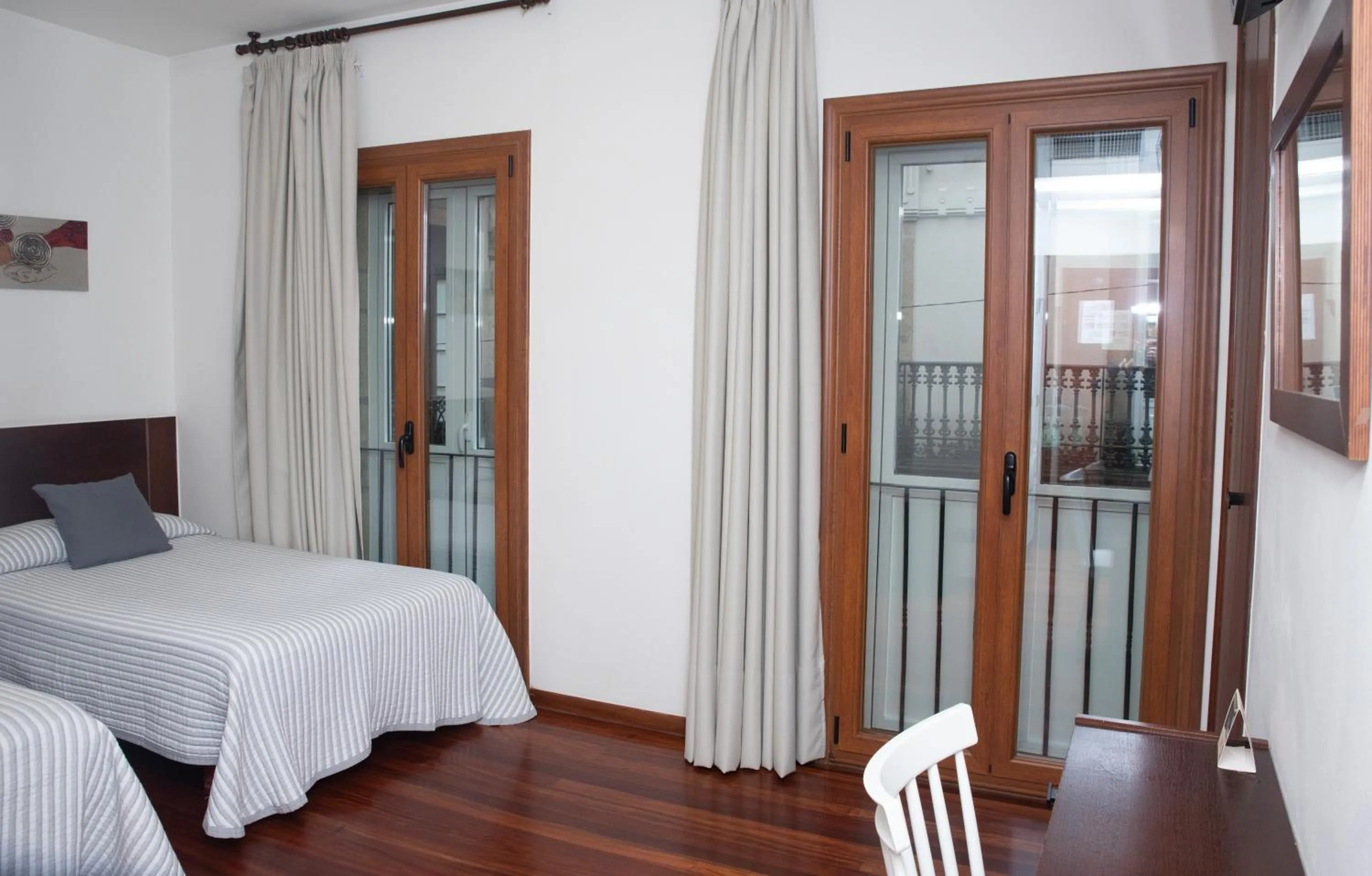 Bed in Hotel Restaurante Rúas