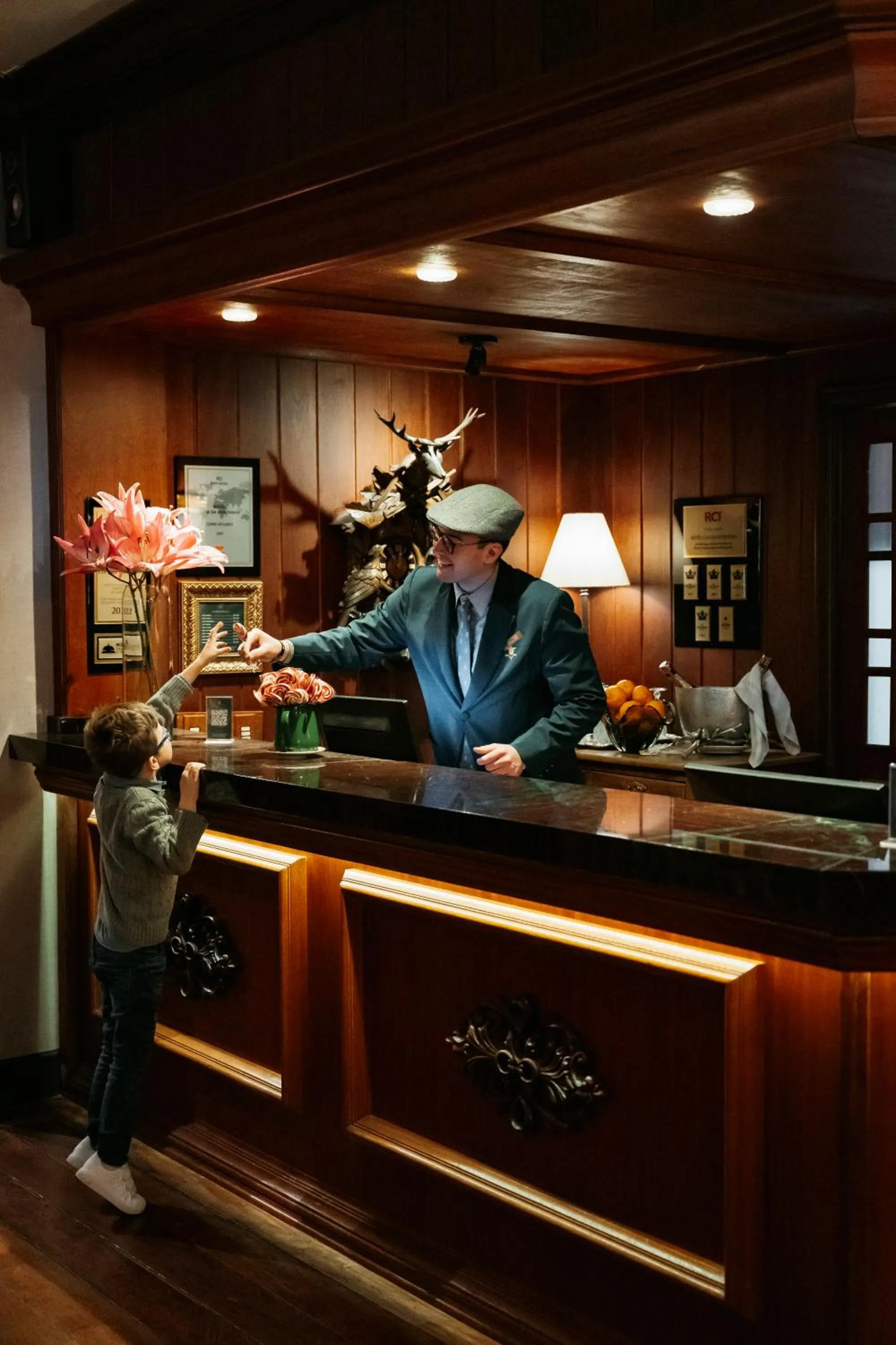 Lobby or reception in Hotel Casa da Montanha