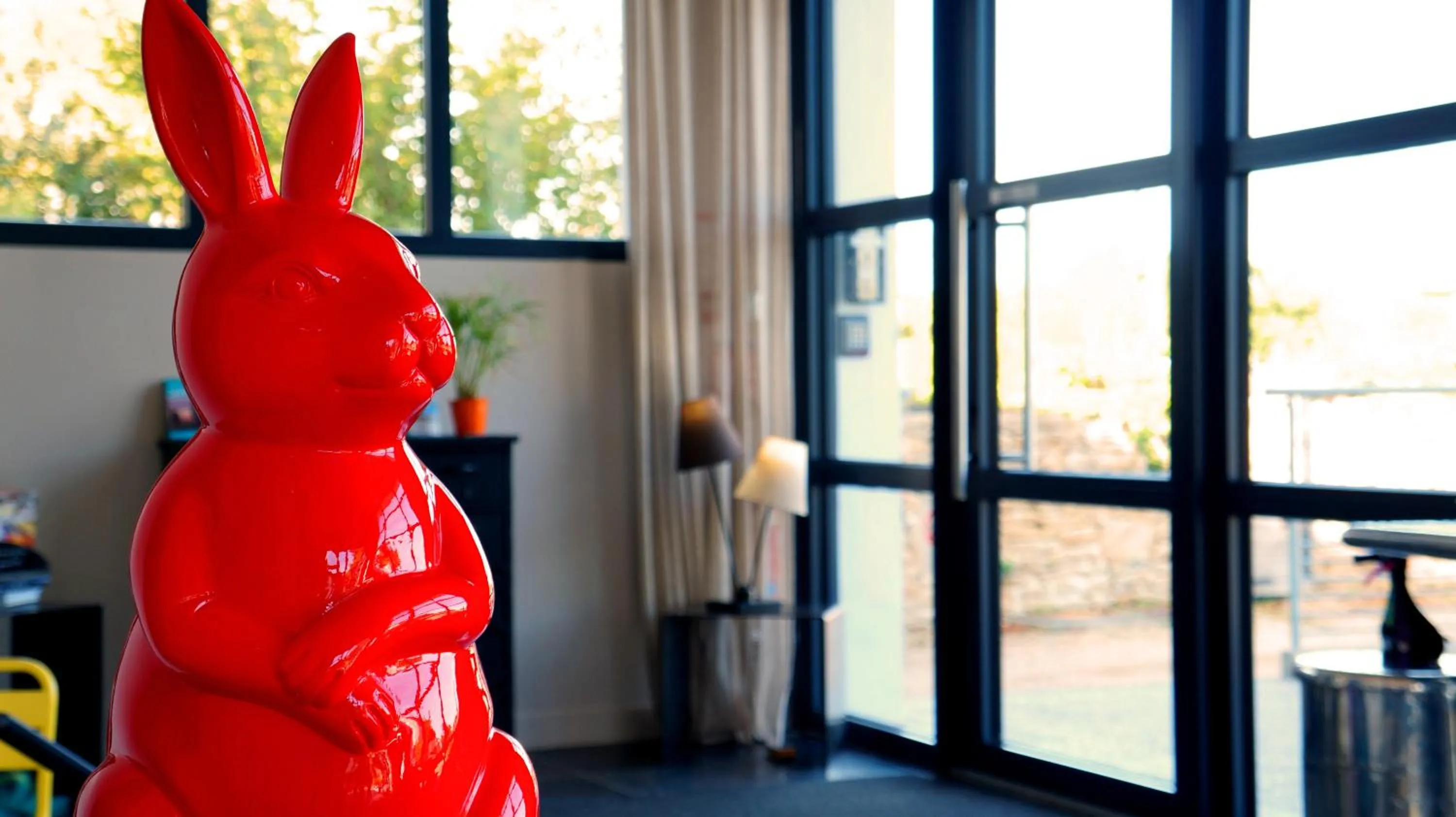 Lobby or reception in Hotel-Restaurant Lann Roz / Côte Cuisine