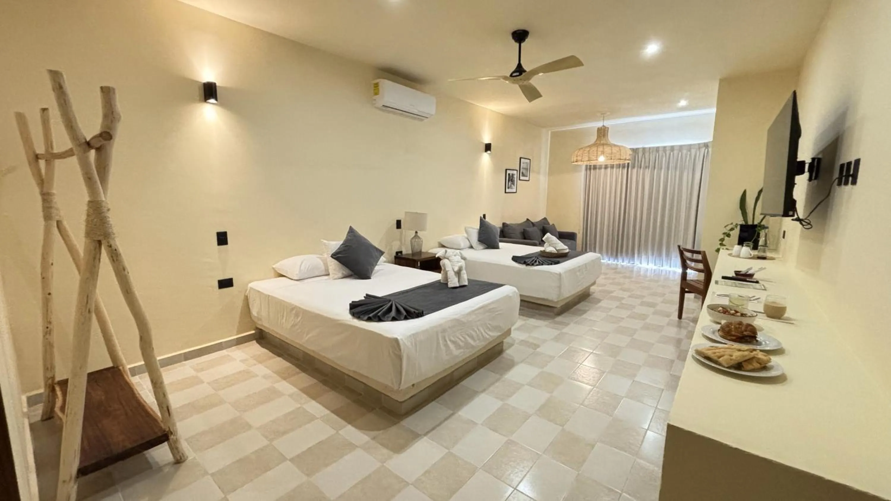 Bedroom, Bed in Hotel Casa Barbara Holbox