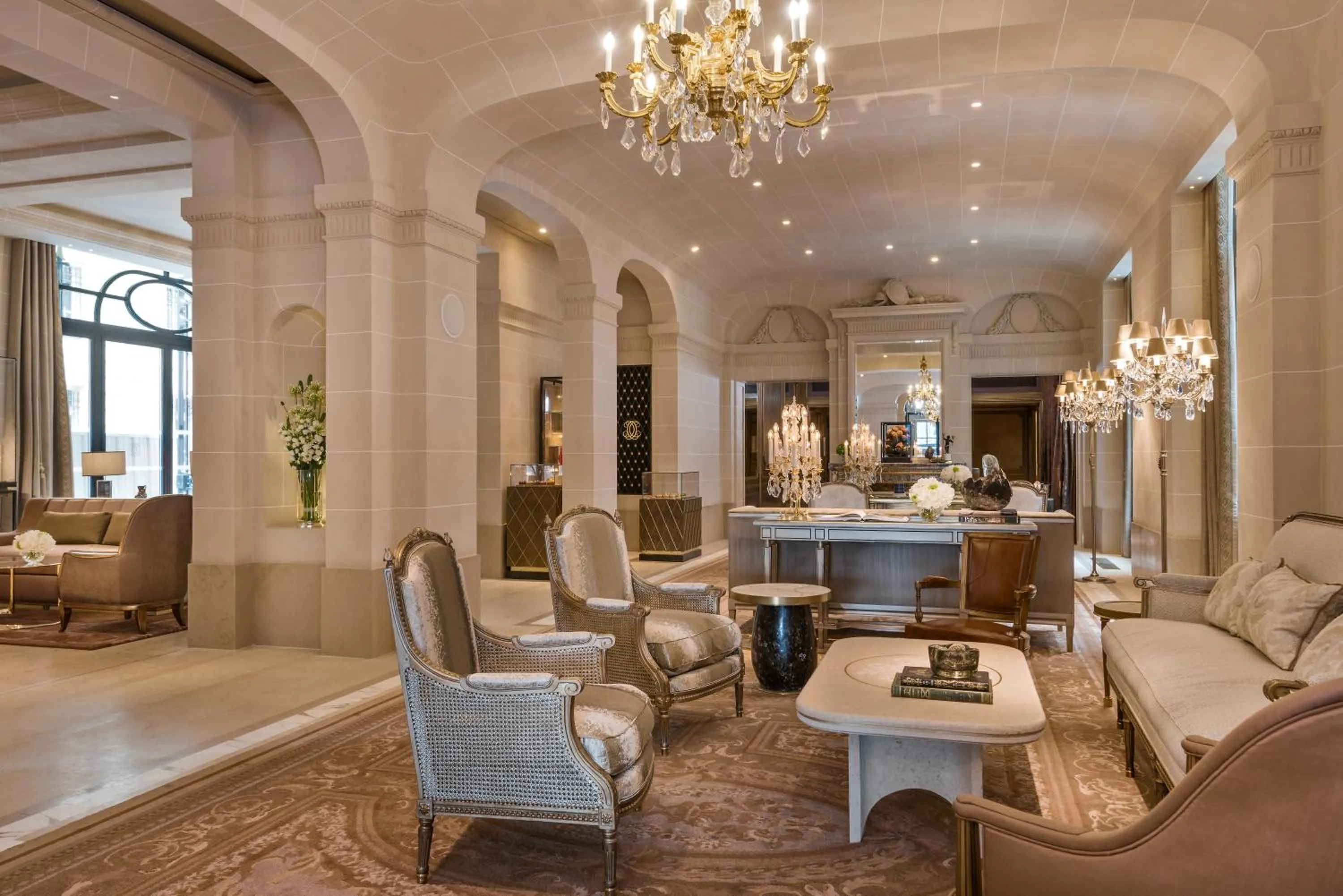 Living room in Hotel de Crillon