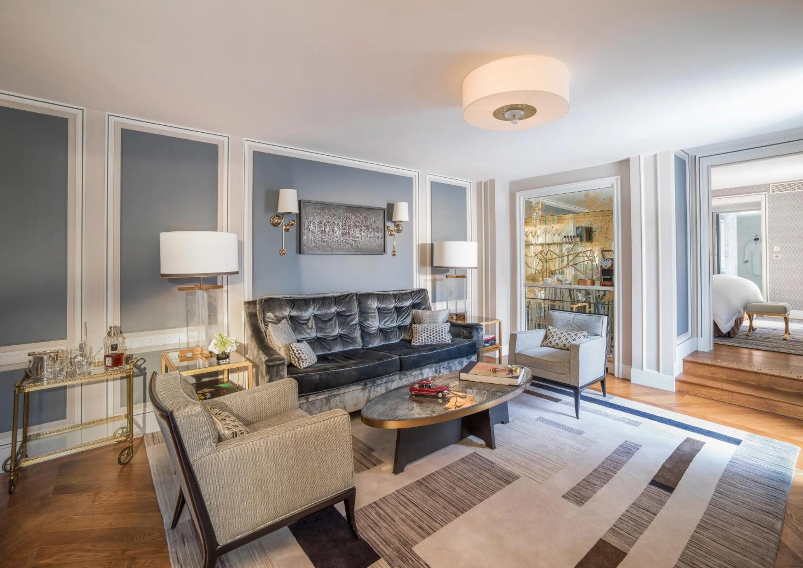 Living room in Hotel de Crillon