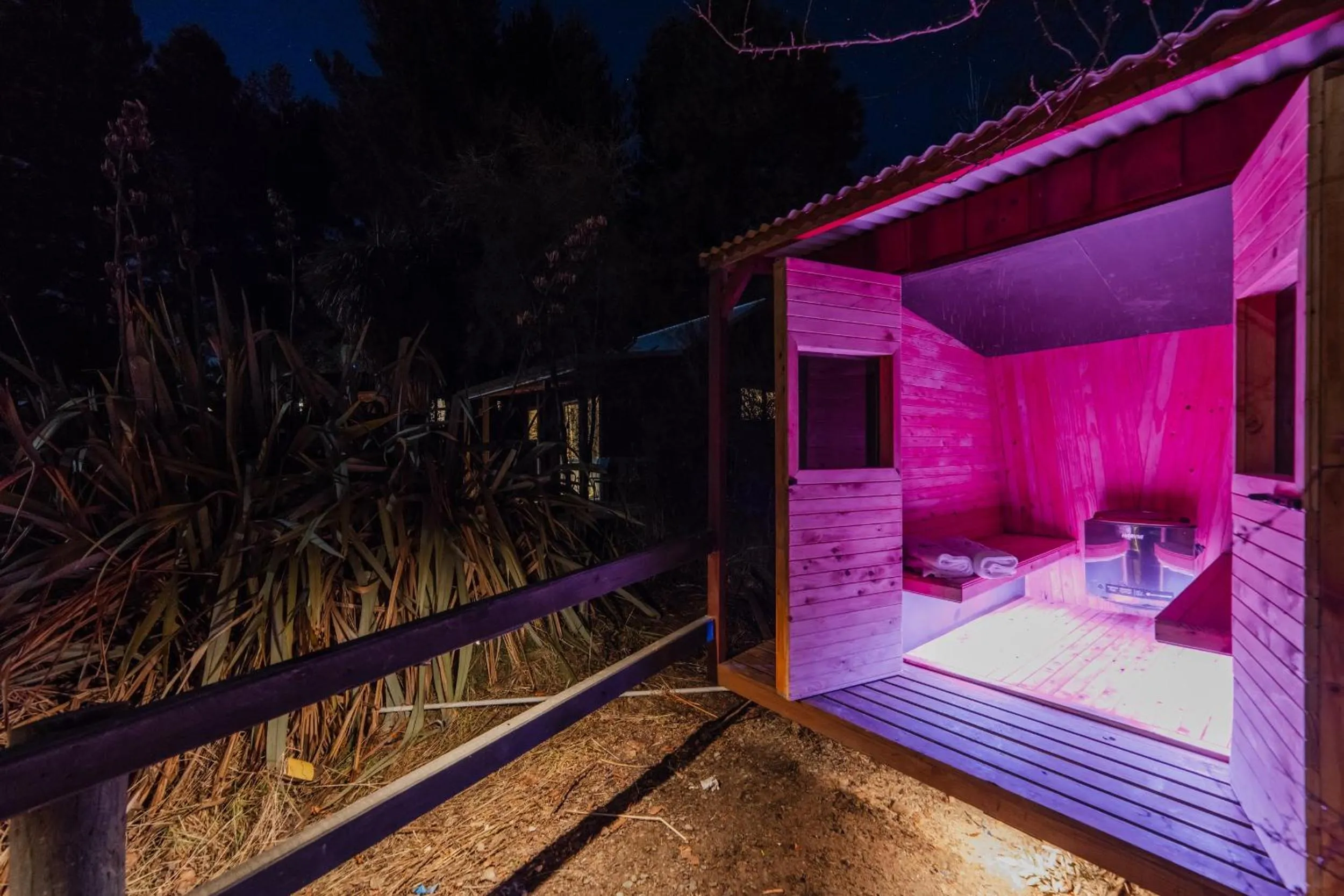 Sauna in Lake Tekapo Cottages