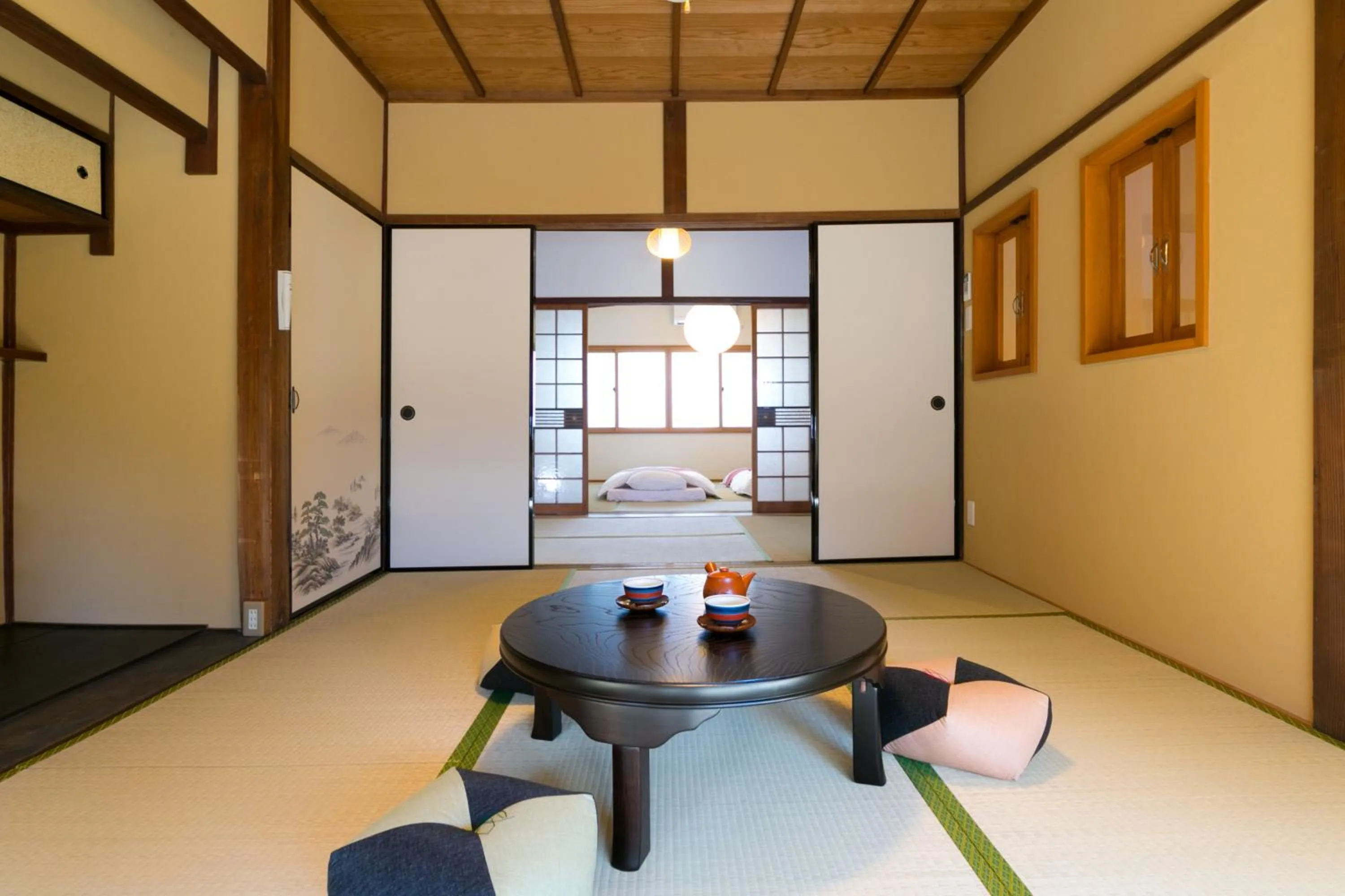 Living room in Kyotoya Tsukinoyu Kukai