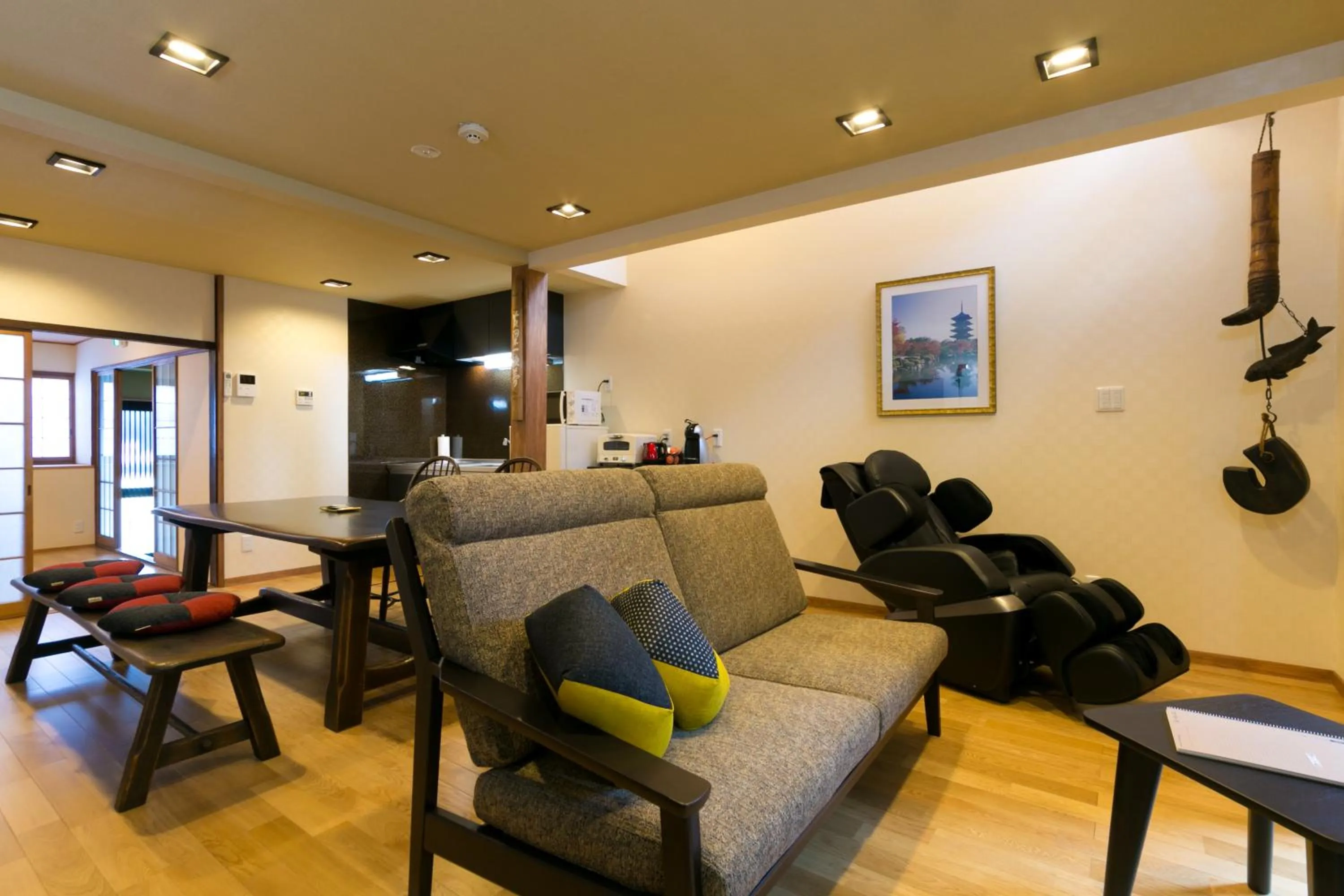 Kitchen or kitchenette in Kyotoya Tsukinoyu Kukai