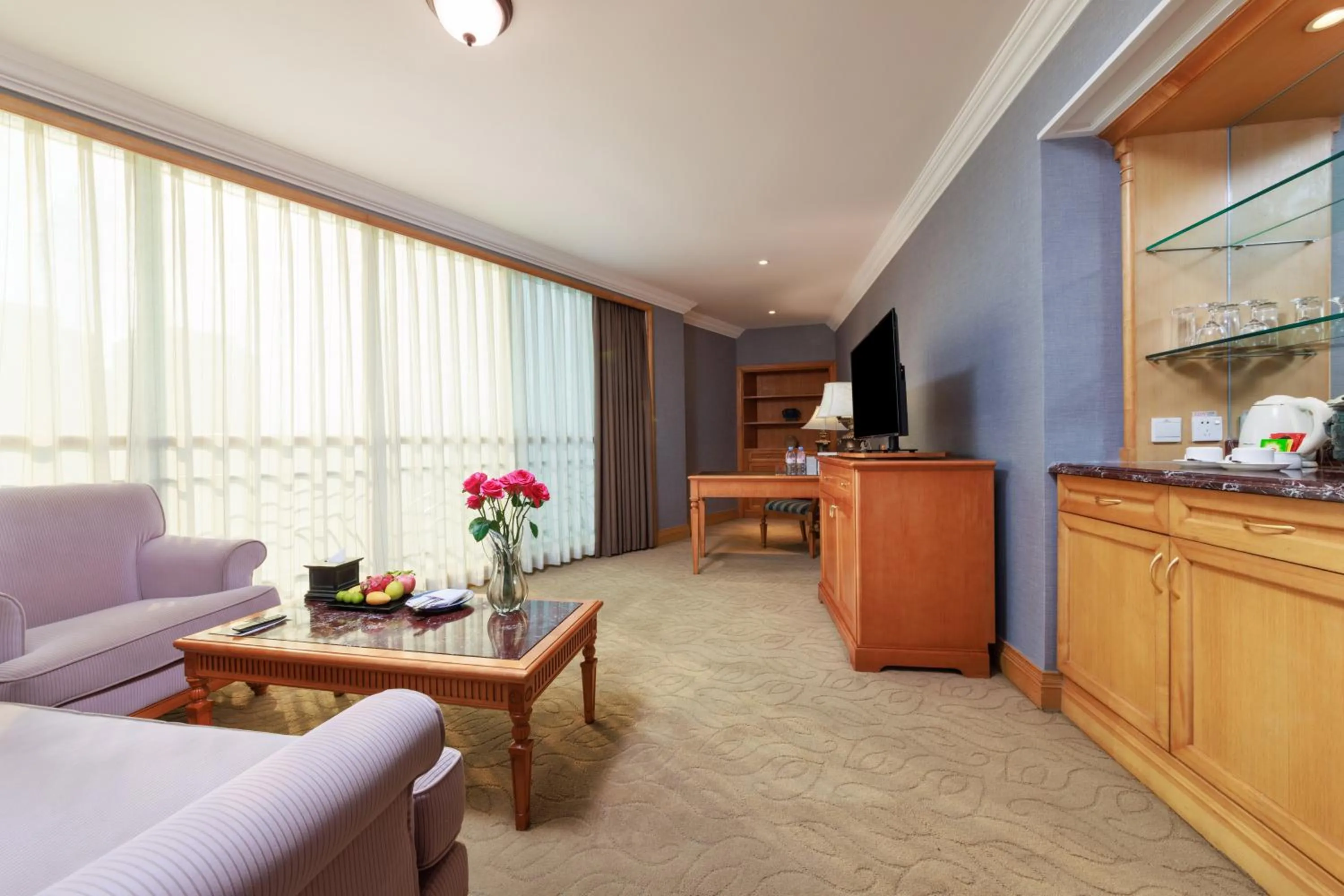 Living room in Grand Noble Hotel Dongguan