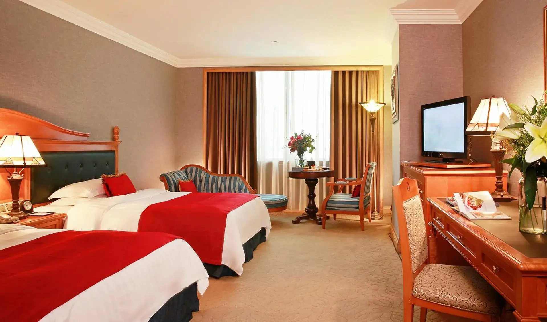 Baroque Twin Room in Grand Noble Hotel Dongguan Baroque Twin Room in Grand Noble Hotel Dongguan