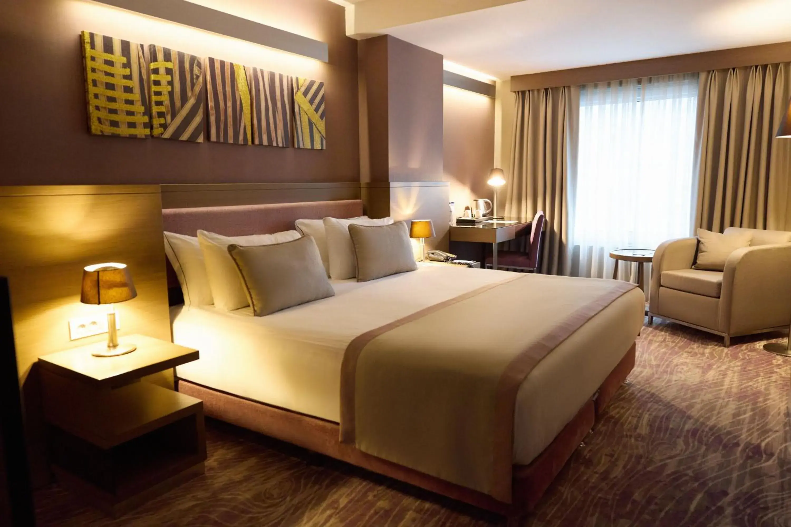 Facility for disabled guests, Bed in Avantgarde Urban Levent Facility for disabled guests, Bed in Avantgarde Urban Levent