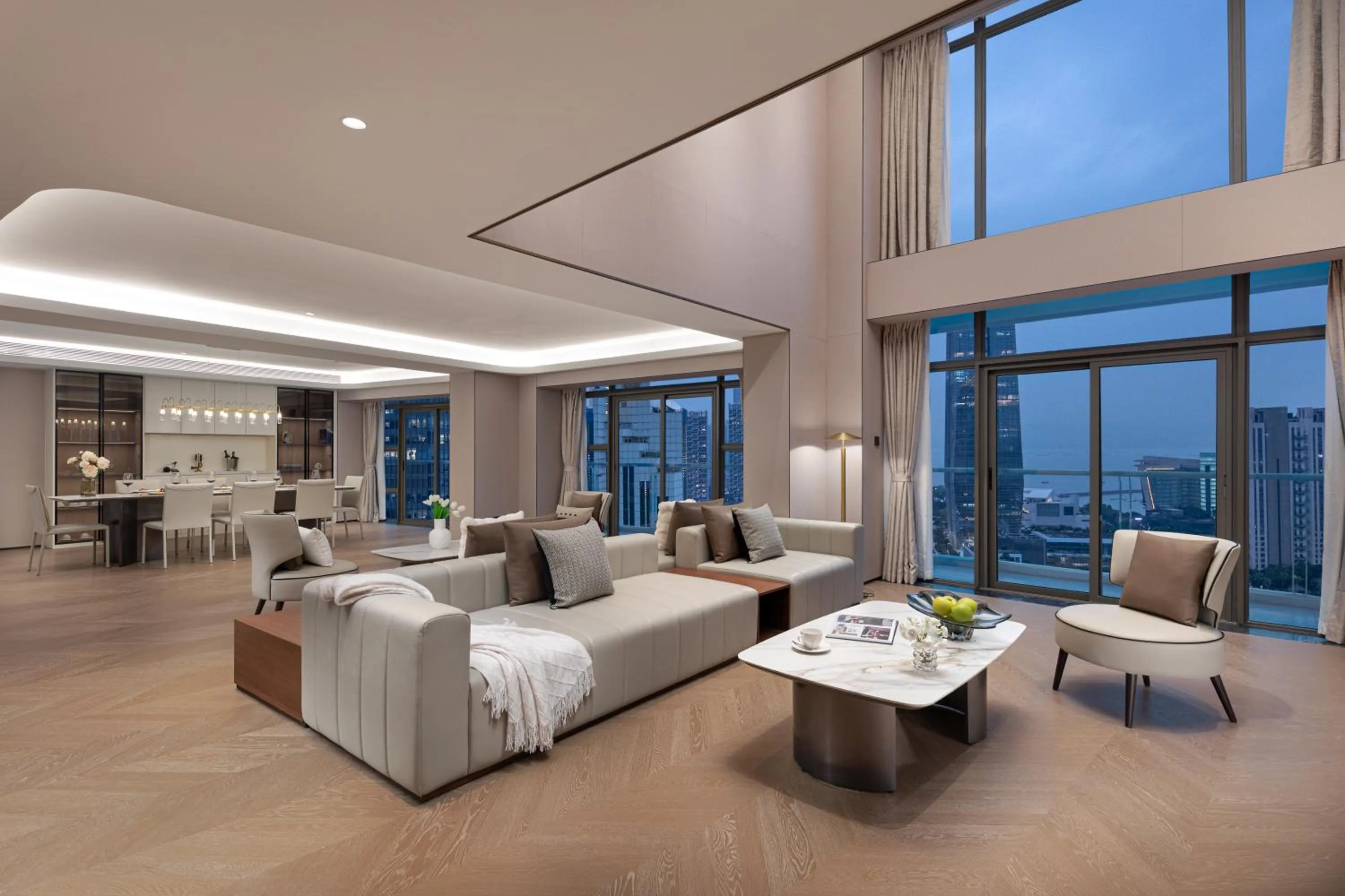 Living room in CM+ Service Apartment Shenzhen Taige