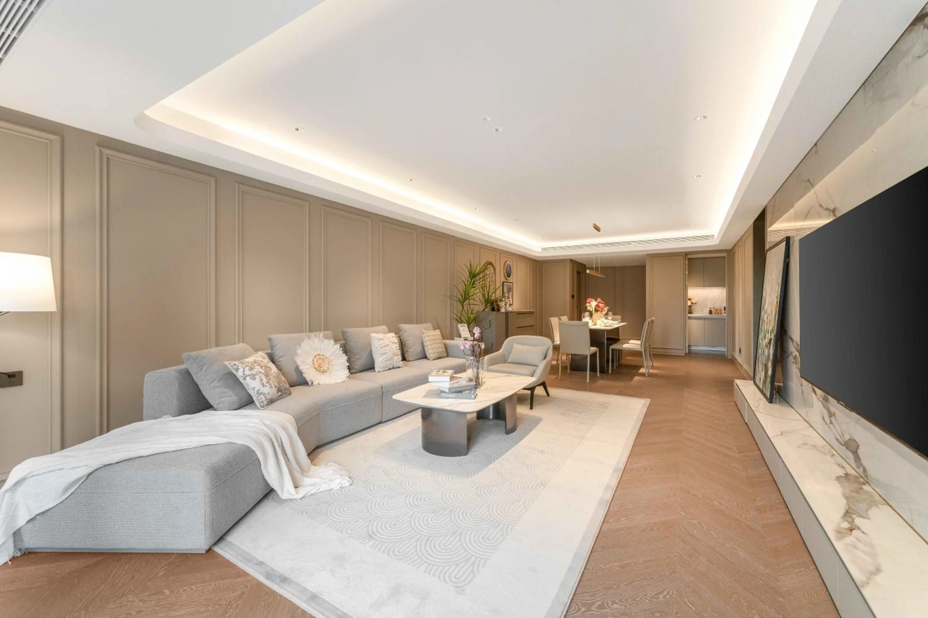 Living room in CM+ Service Apartment Shenzhen Taige