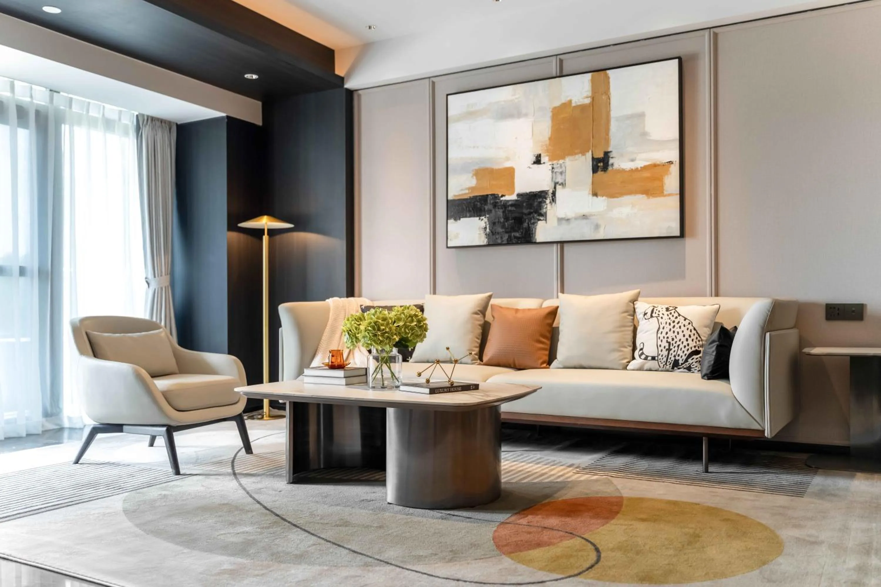 Living room in CM+ Service Apartment Shenzhen Taige